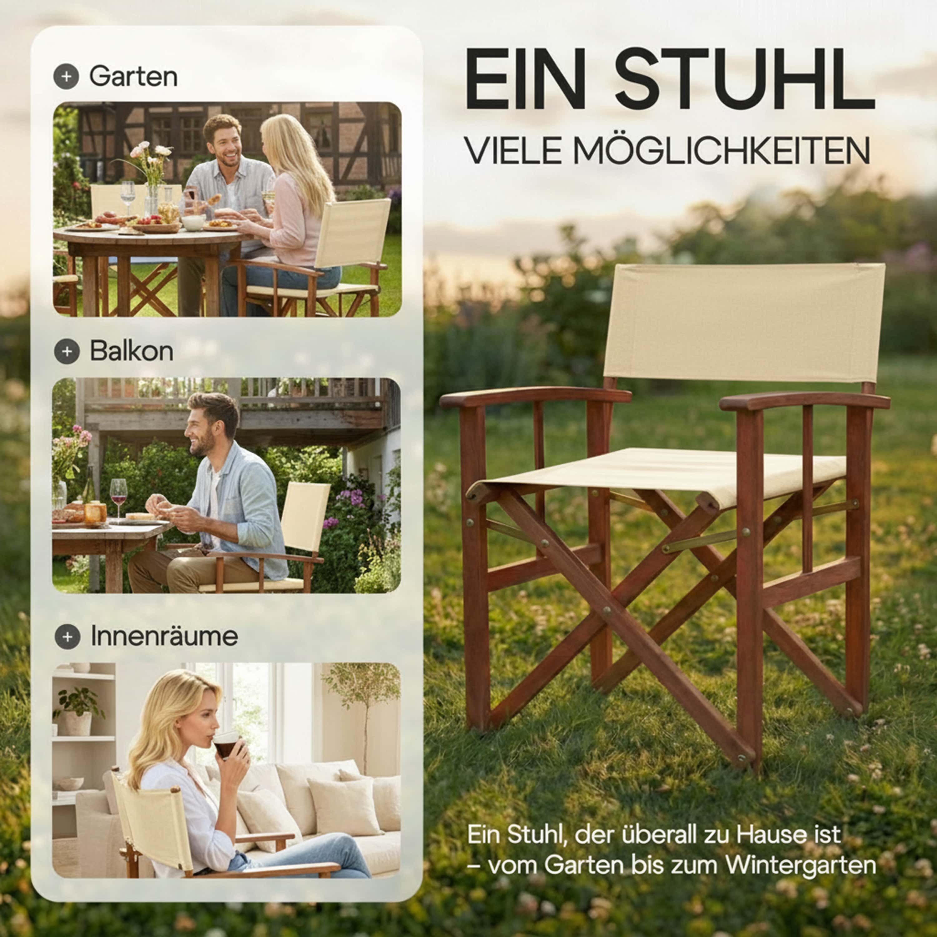 Regisseursstoel\u0020cr\u00E8me\u0020eucalyptushout\u0020FSC\u00AE\u002Dgecertificeerd\u0020Inklapbare\u0020tuinstoel\u0020tot\u0020160\u0020kg
