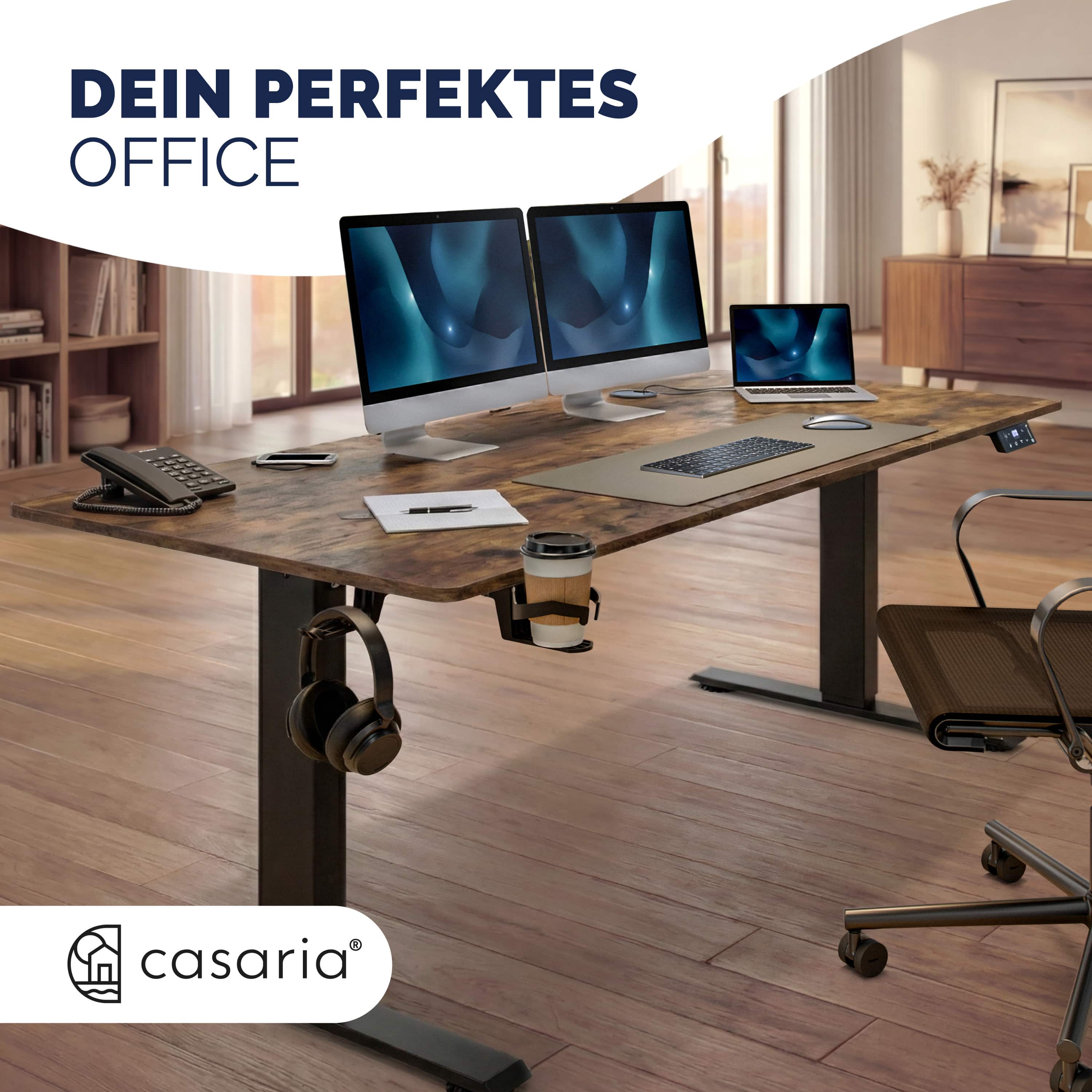 Zit\u0020sta\u0020bureau\u0020Bruin\u0020160x75x72\u002D117cm Zit\u0020sta\u0020bureau\u0020Bruin\u0020160x75x72\u002D117cm