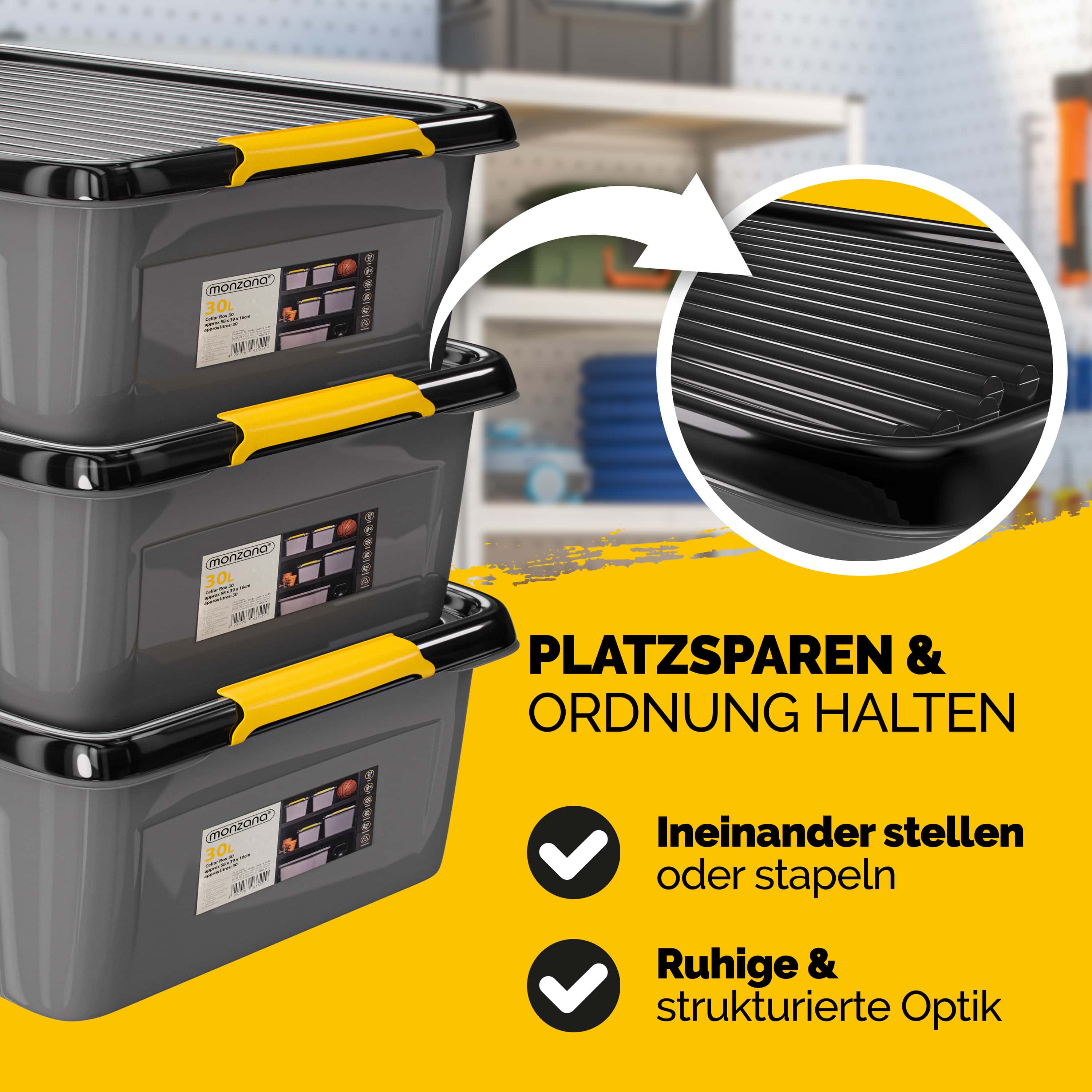 Opbergbox\u0020Grijs\u002FAntraciet\u002058x39x16cm\u0020stapelbaar\u002030L Opbergbox\u0020Grijs\u002FAntraciet\u002058x39x16cm\u0020stapelbaar\u002030L