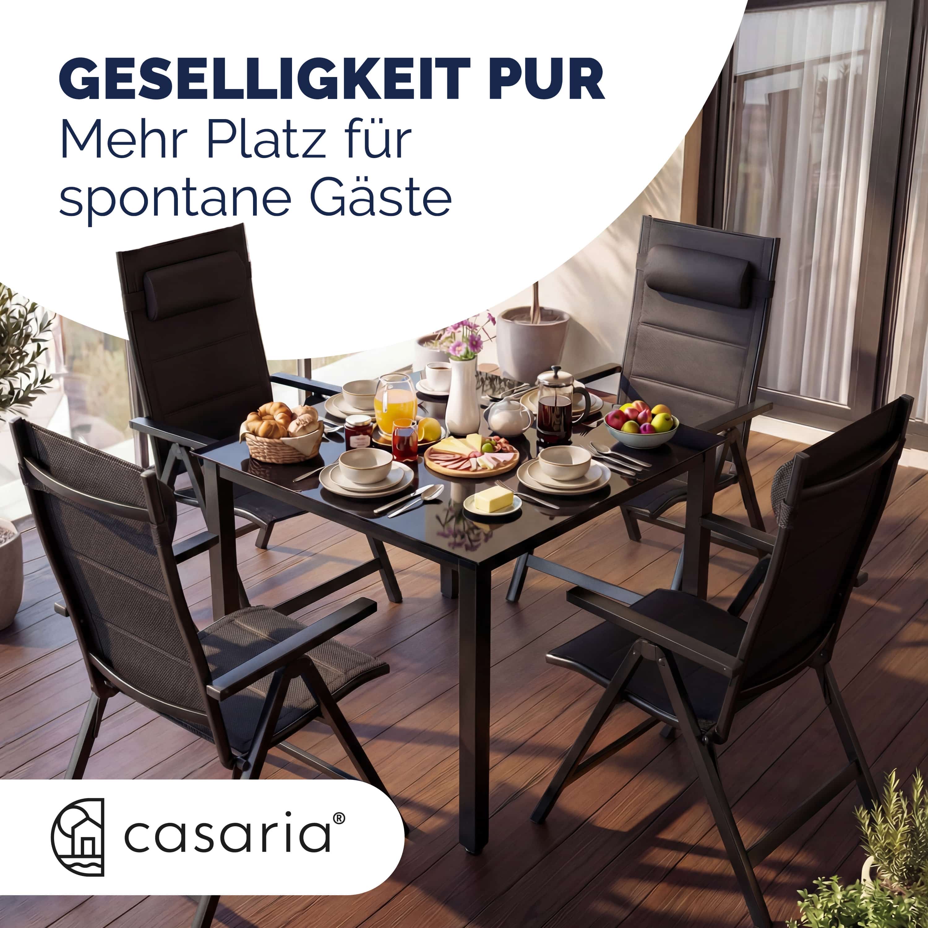 Tuinstoelen\u0020set\u0020van\u00202\u0020zwart\u0020opvouwbare\u0020gestoffeerde\u0020aluminium\u0020verstelbare\u0020120kg\u0020draagvermogen\u0020weerbestendig