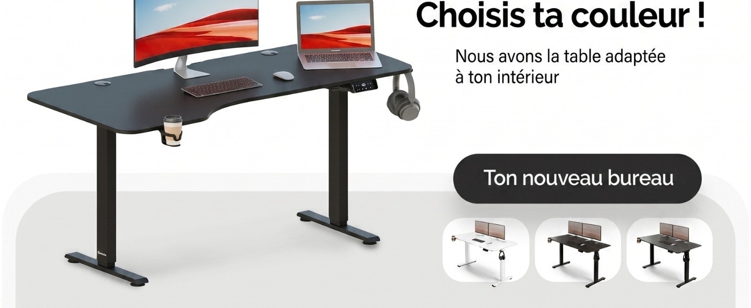 Zit\u0020sta\u0020bureau\u0020Zwart\u0020110x60x73\u002D118cm