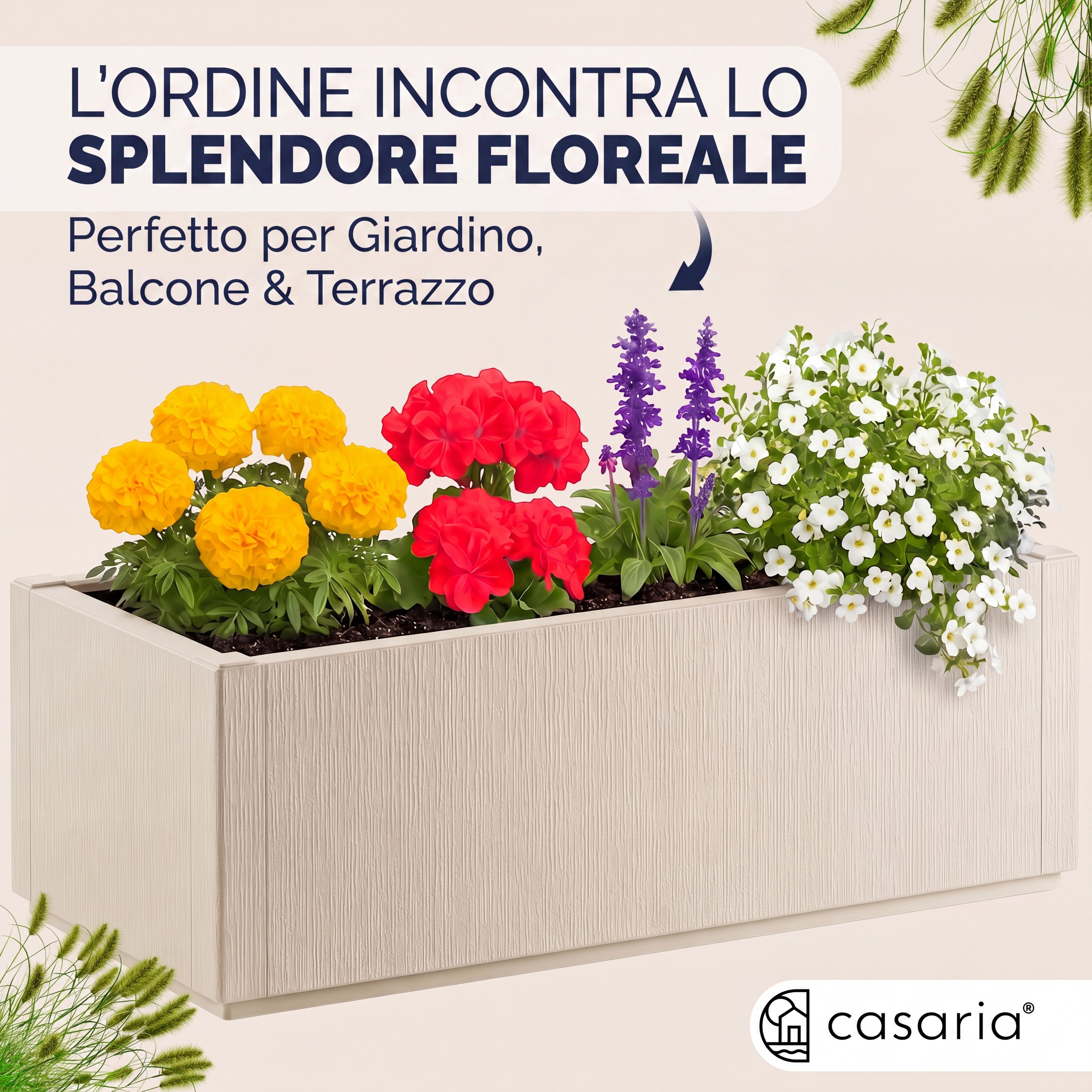 Bloempot\u0020Ethica\u0020Krijtwit\u0020Kunststof\u002080x36x36\u0020cm Bloempot\u0020Ethica\u0020Krijtwit\u0020Kunststof\u002080x36x36\u0020cm