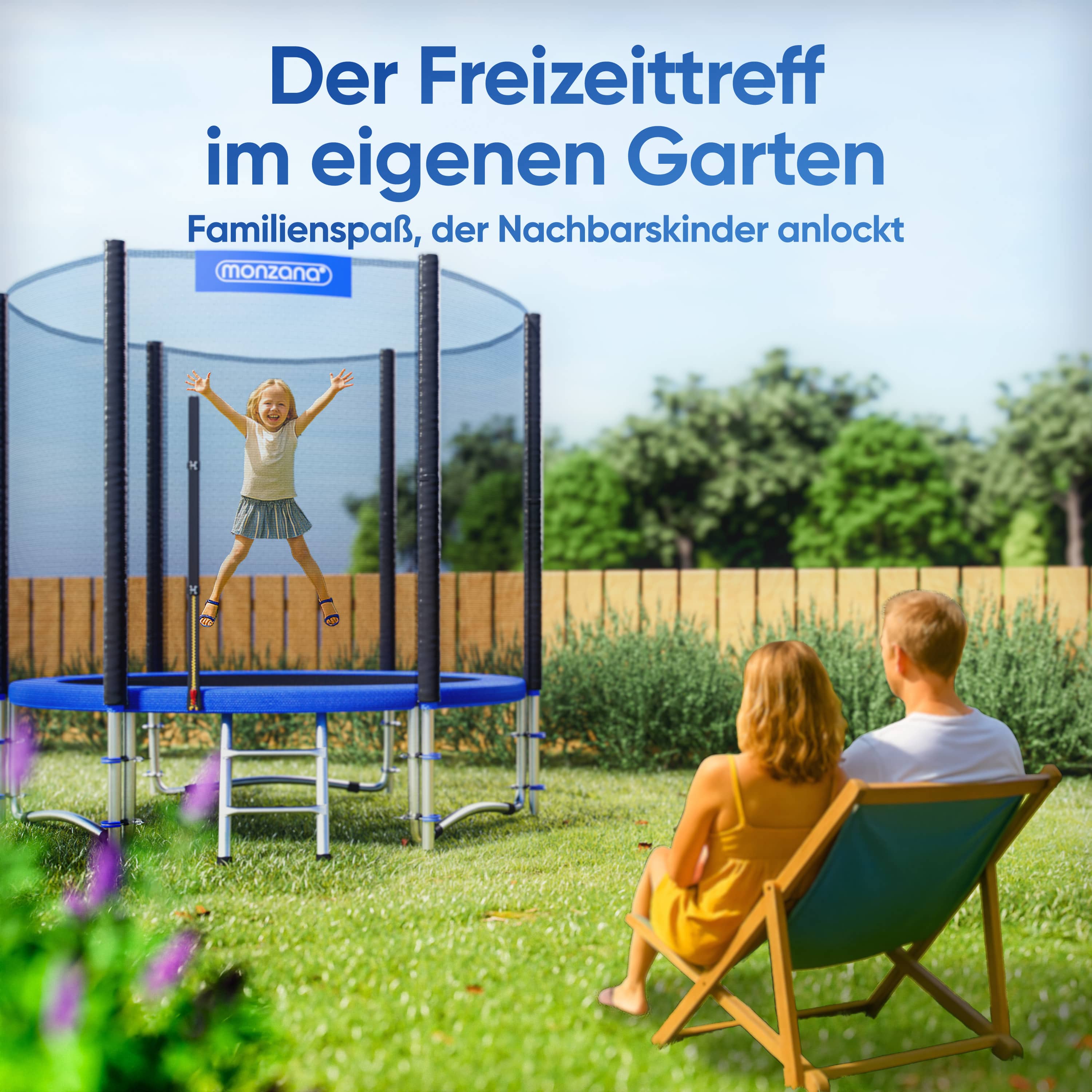 Trampoline\u0020Blauw\u0020\u00D8244cm\u0020incl\u0020Veiligheidsnet\u0020\u0026\u0020Ladder