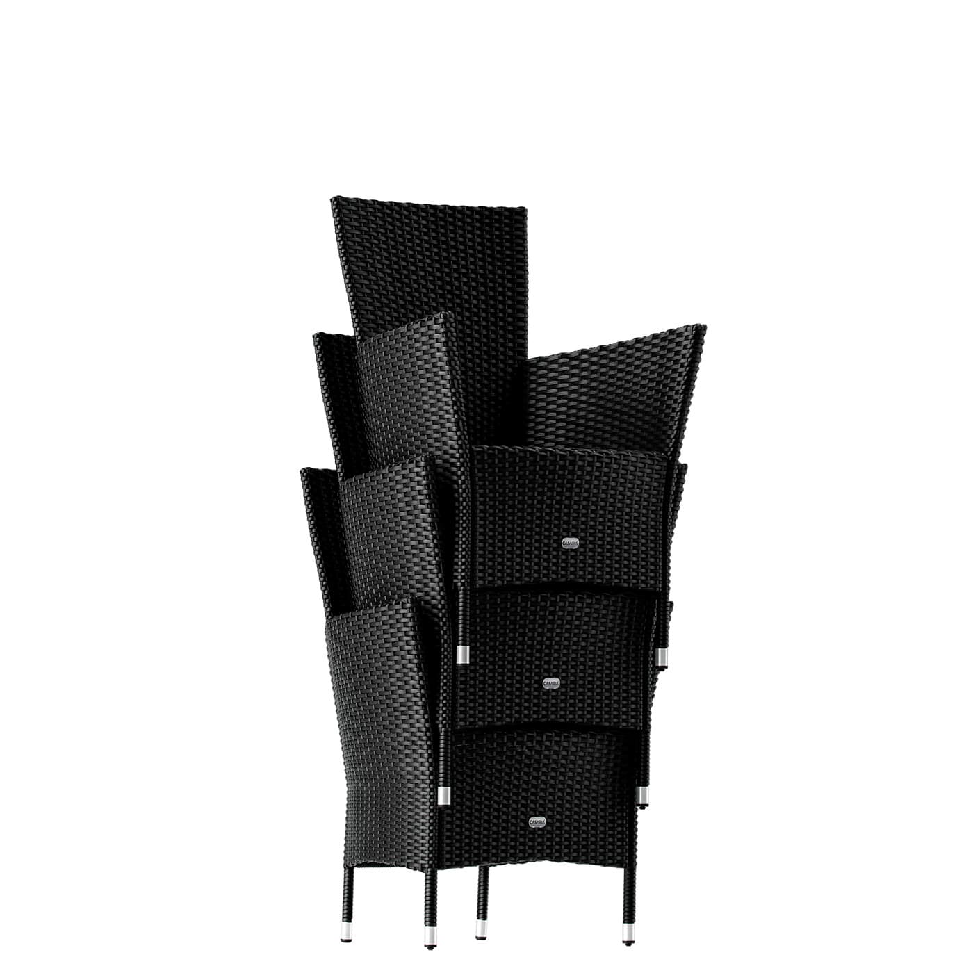 Polyrotan\u0020Tuinset\u0020Riga\u00205\u002Ddelig\u0020Zwart