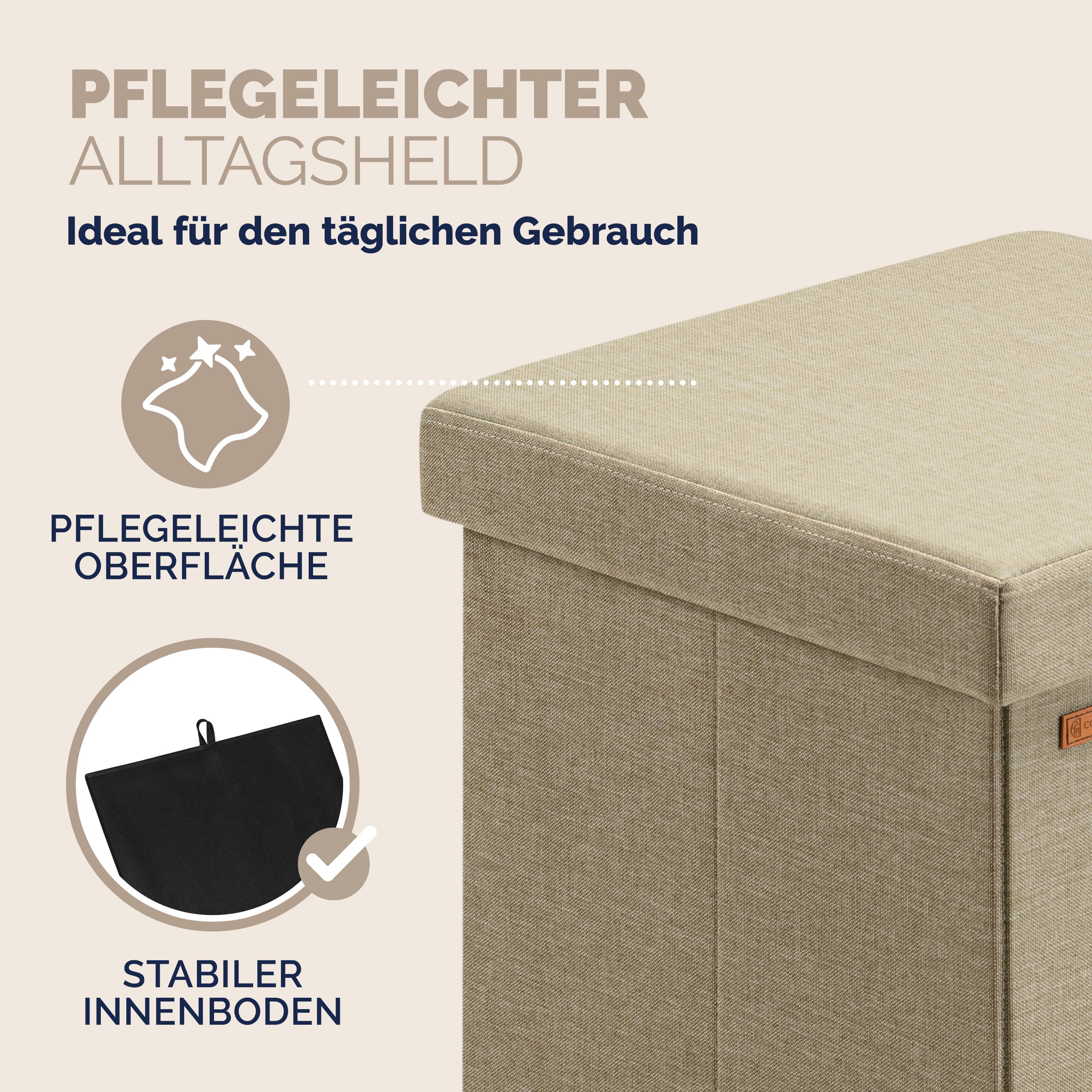 Poef\u0020Set\u0020van\u00202\u0020Beige\u002038x38x38cm\u0020inklapbaar Poef\u0020Set\u0020van\u00202\u0020Beige\u002038x38x38cm\u0020inklapbaar