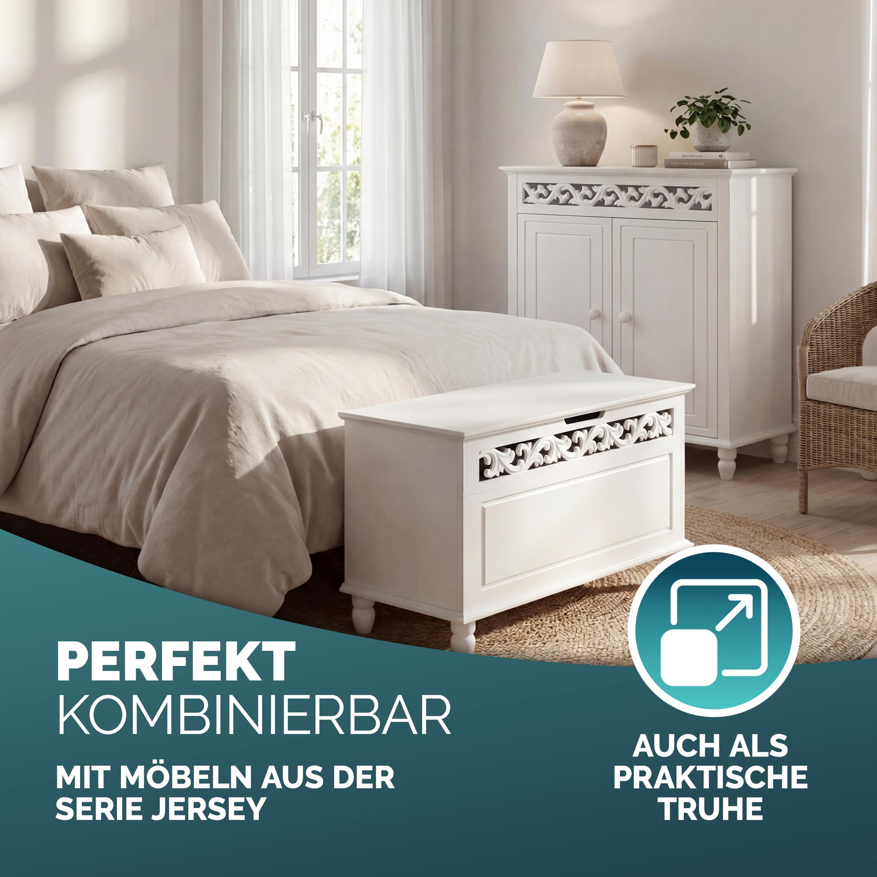 Ladekast\u0020Jersey\u0020Wit\u0020Hout\u002076x65x35cm Ladekast\u0020Jersey\u0020Wit\u0020Hout\u002076x65x35cm