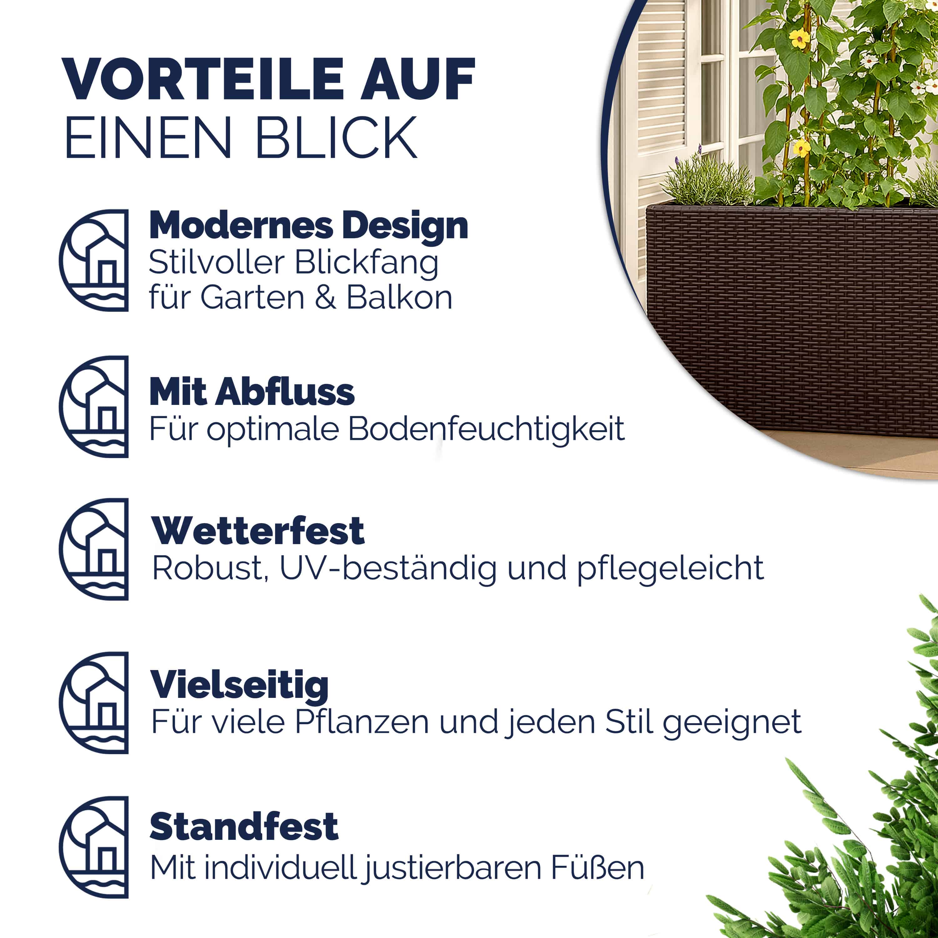 Hoge\u0020Plantenbak\u0020Bruin\u0020Kunststof\u002095x27x60cm Hoge\u0020Plantenbak\u0020Bruin\u0020Kunststof\u002095x27x60cm
