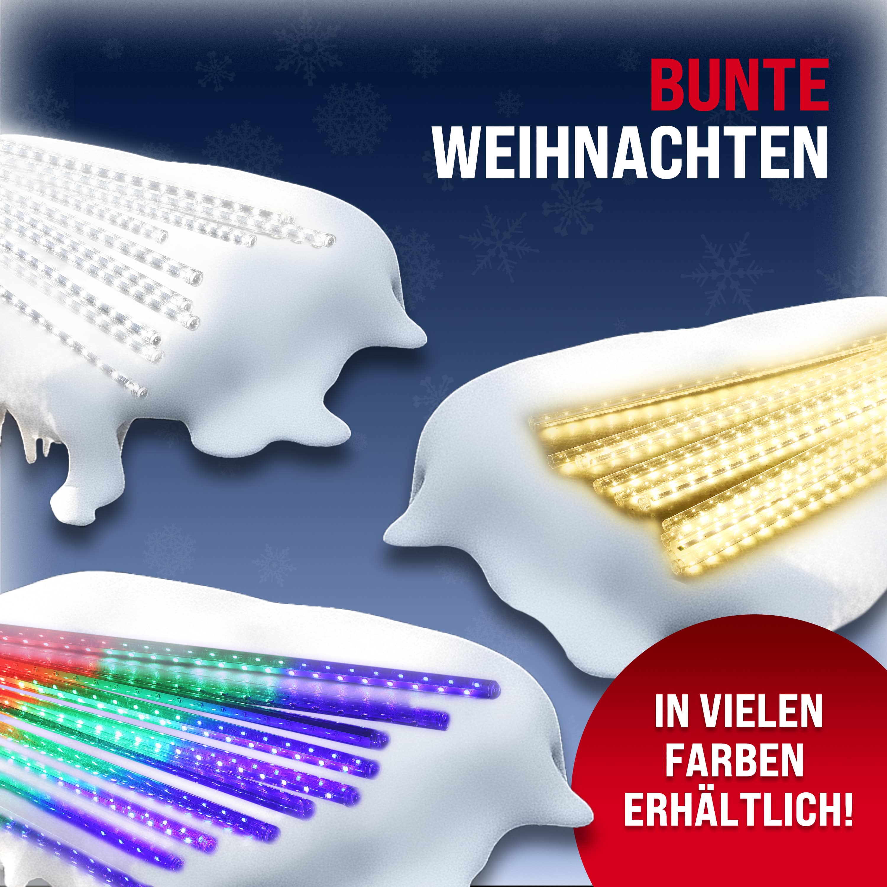 Kerstverlichting\u0020Ijsregen\u0020LED\u0020Lichteffect\u0020Blauw\u00208,6\u0020Meter