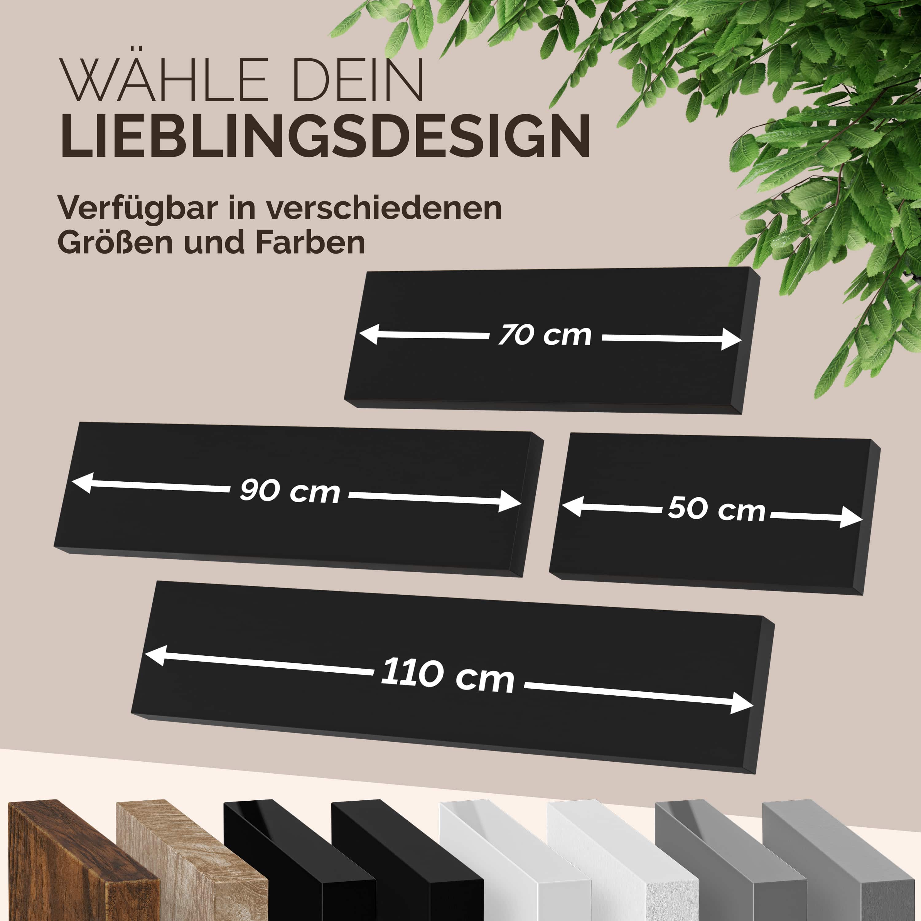 Wandplank\u0020Zwevend\u0020Mat\u0020Zwart\u0020MDF\u0020110x23x3,8cm