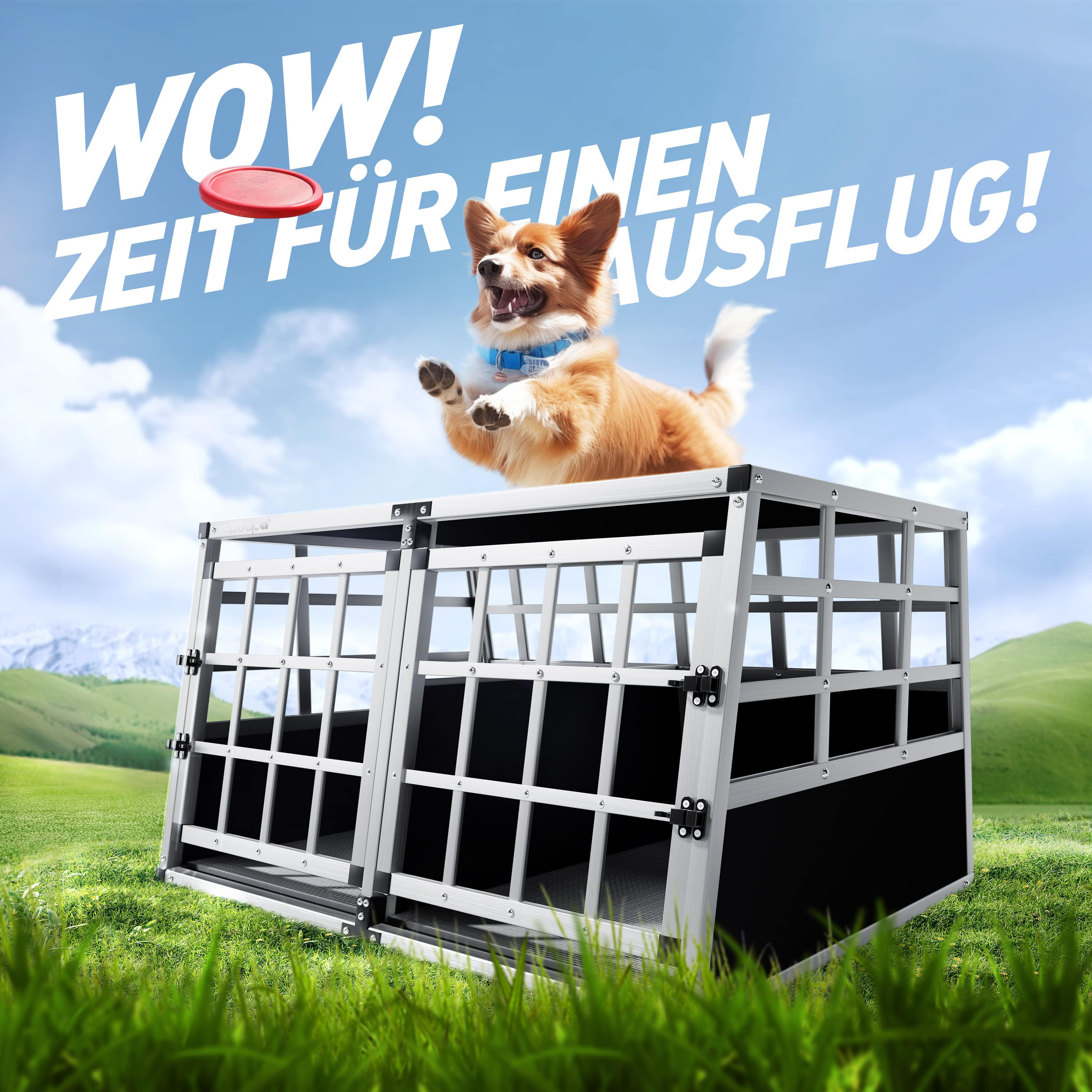 Transportbench\u0020voor\u0020Honden\u0020XL\u0020Aluminium\u002089x70x51cm