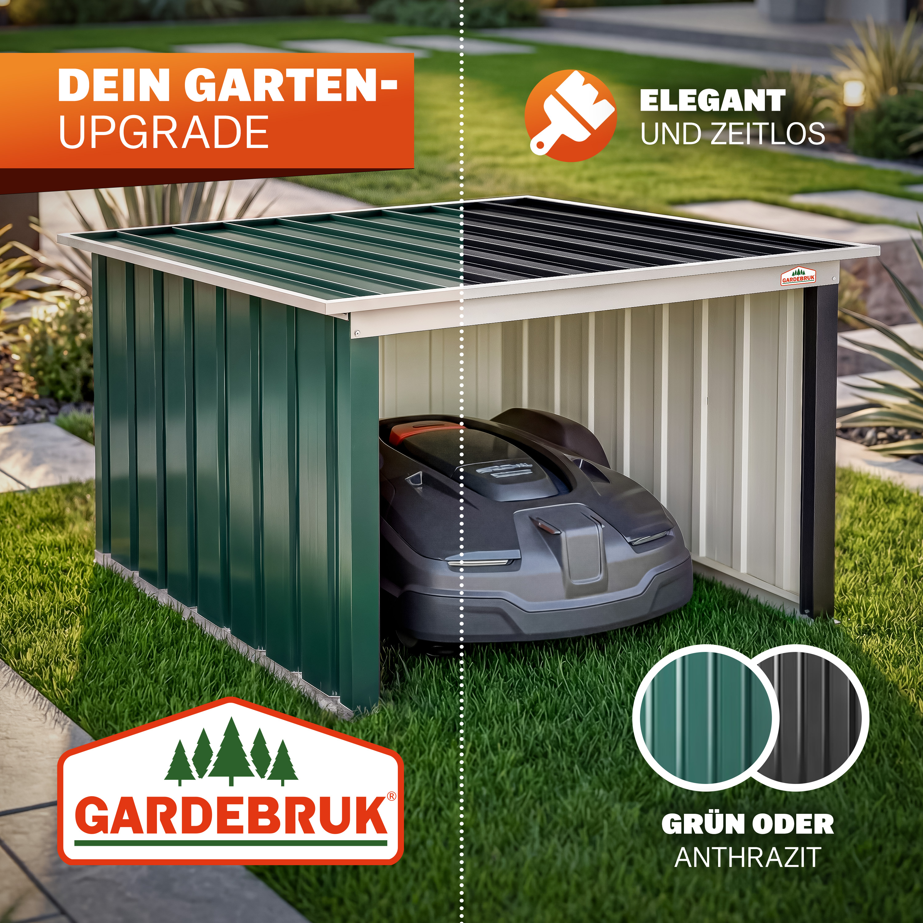 Robotmaaier\u0020Garage\u0020Antraciet\u0020Metaal\u002086x100x63cm