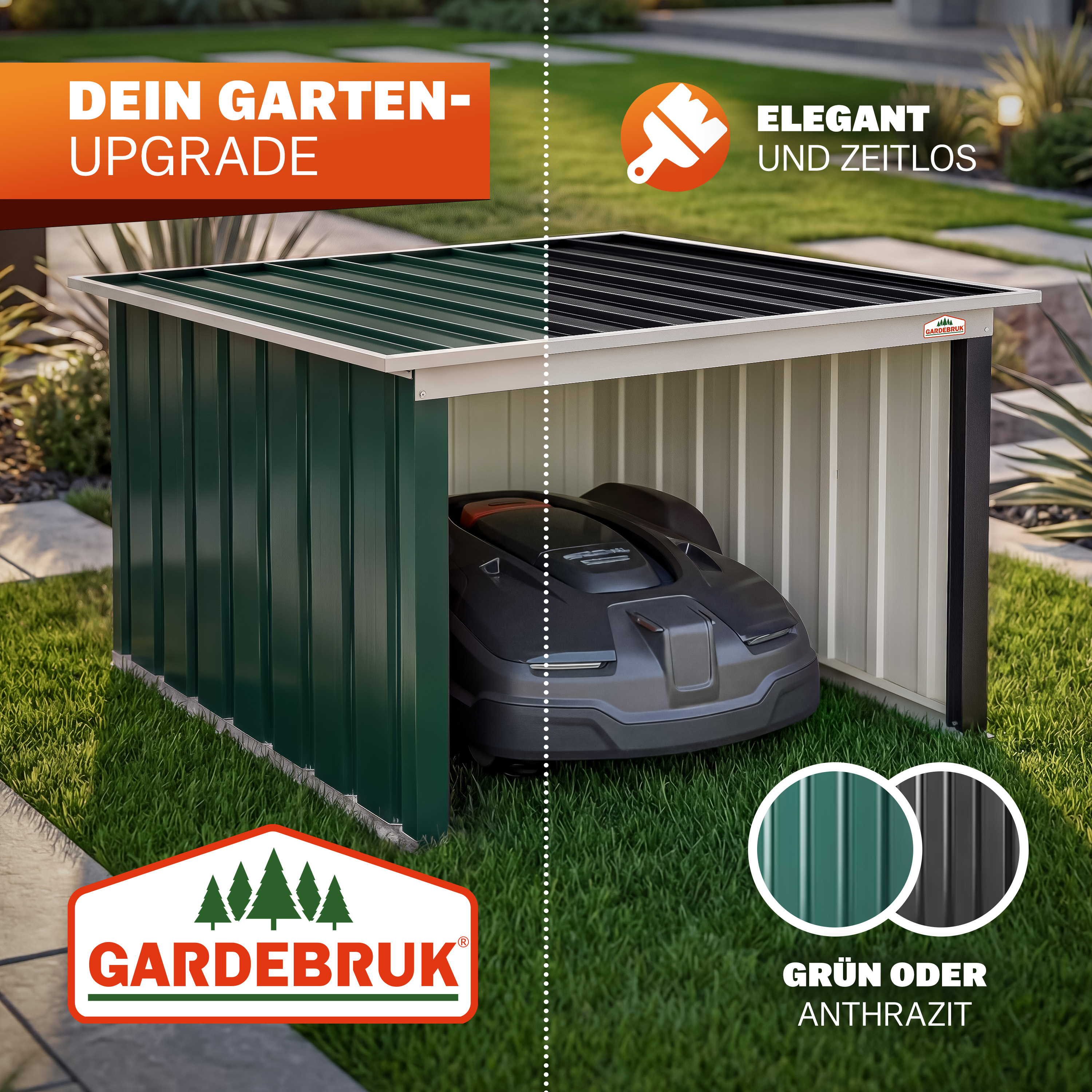 Robotmaaier\u0020Garage\u0020Antraciet\u0020Metaal\u002089x90x54cm