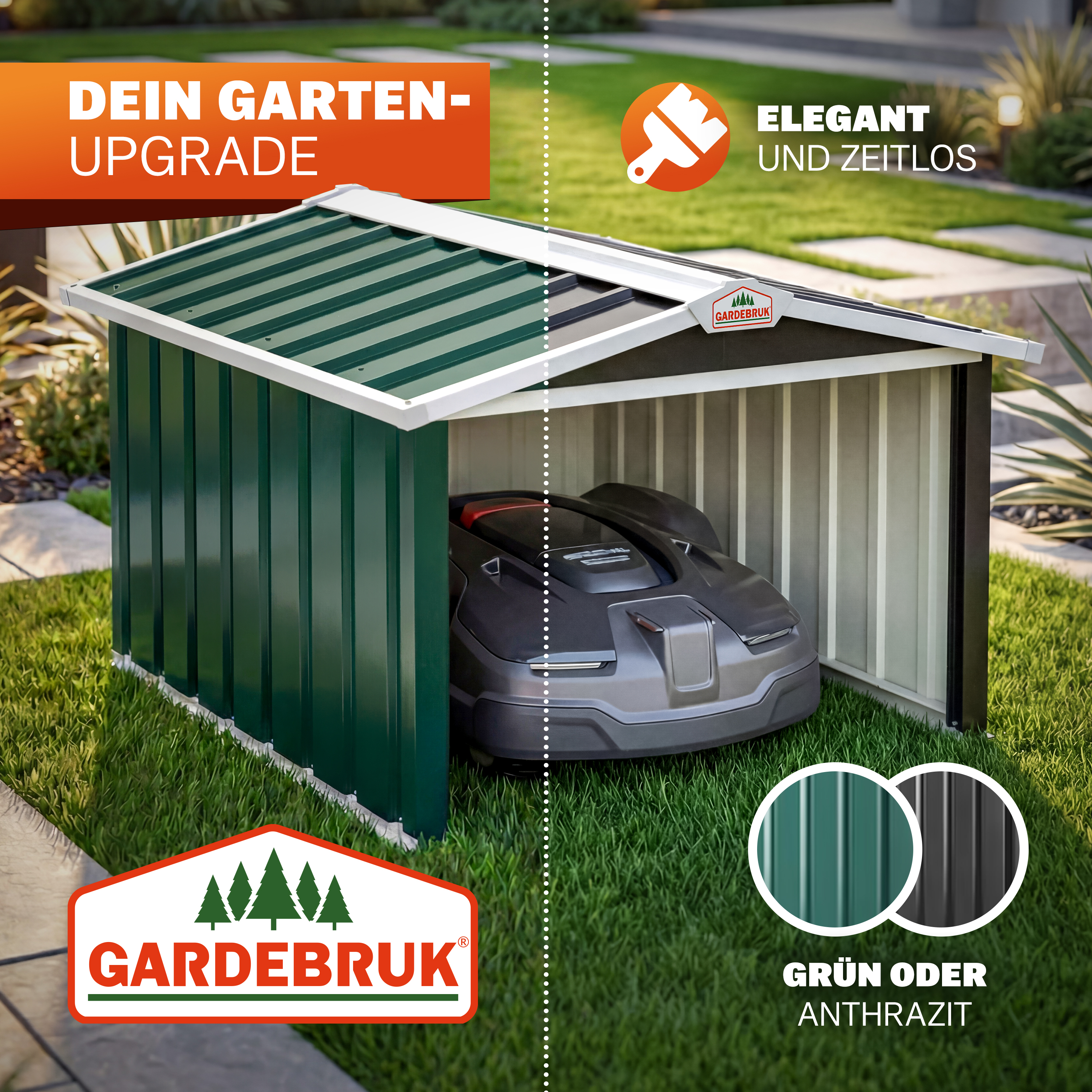 Robotmaaier\u0020Garage\u0020Groen\u0020Metaal\u002089x90x54cm Robotmaaier\u0020Garage\u0020Groen\u0020Metaal\u002089x90x54cm