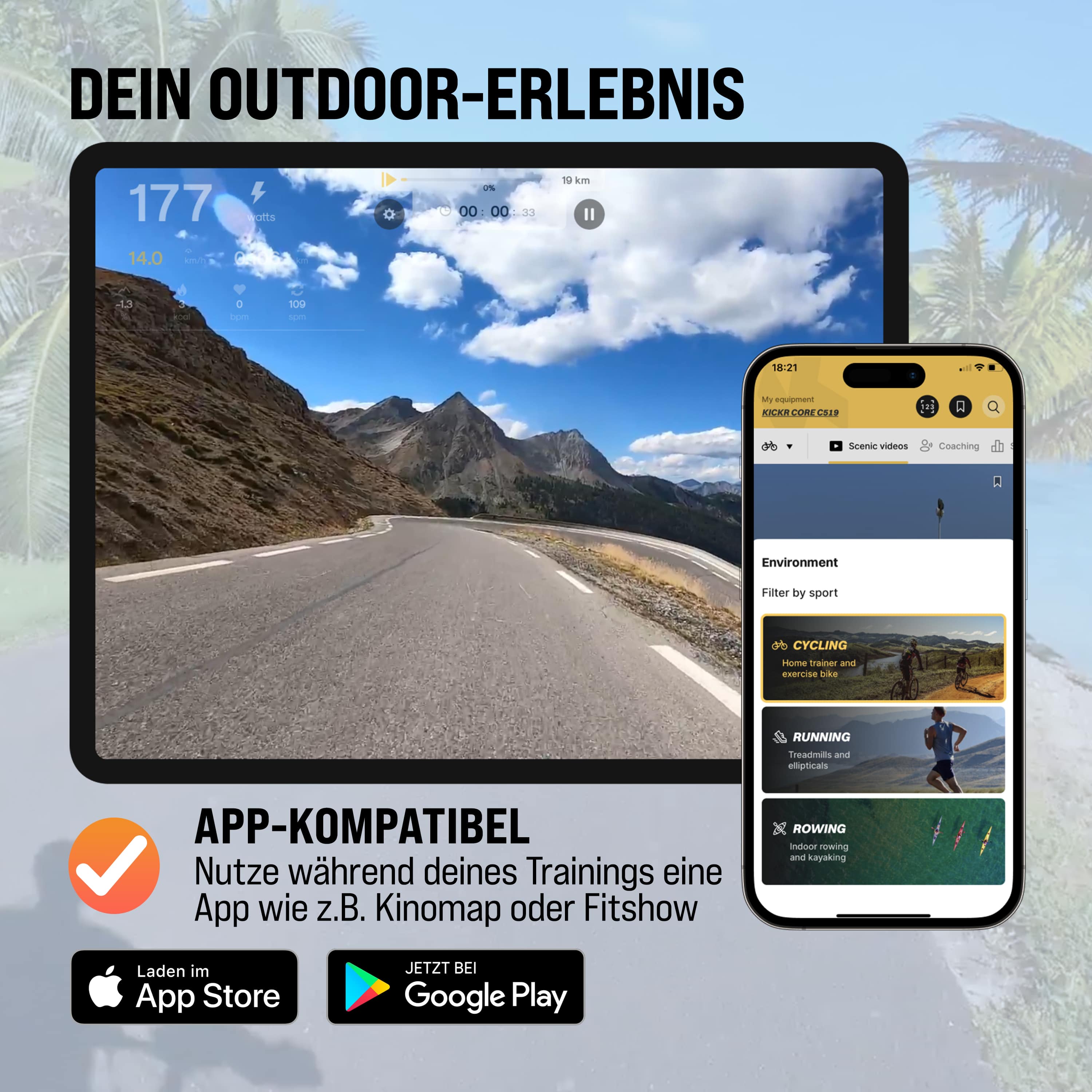 Hometrainer\u0020Eagle\u00204\u0020Compatibel\u0020met\u0020hartslagsensor\u002Dapp