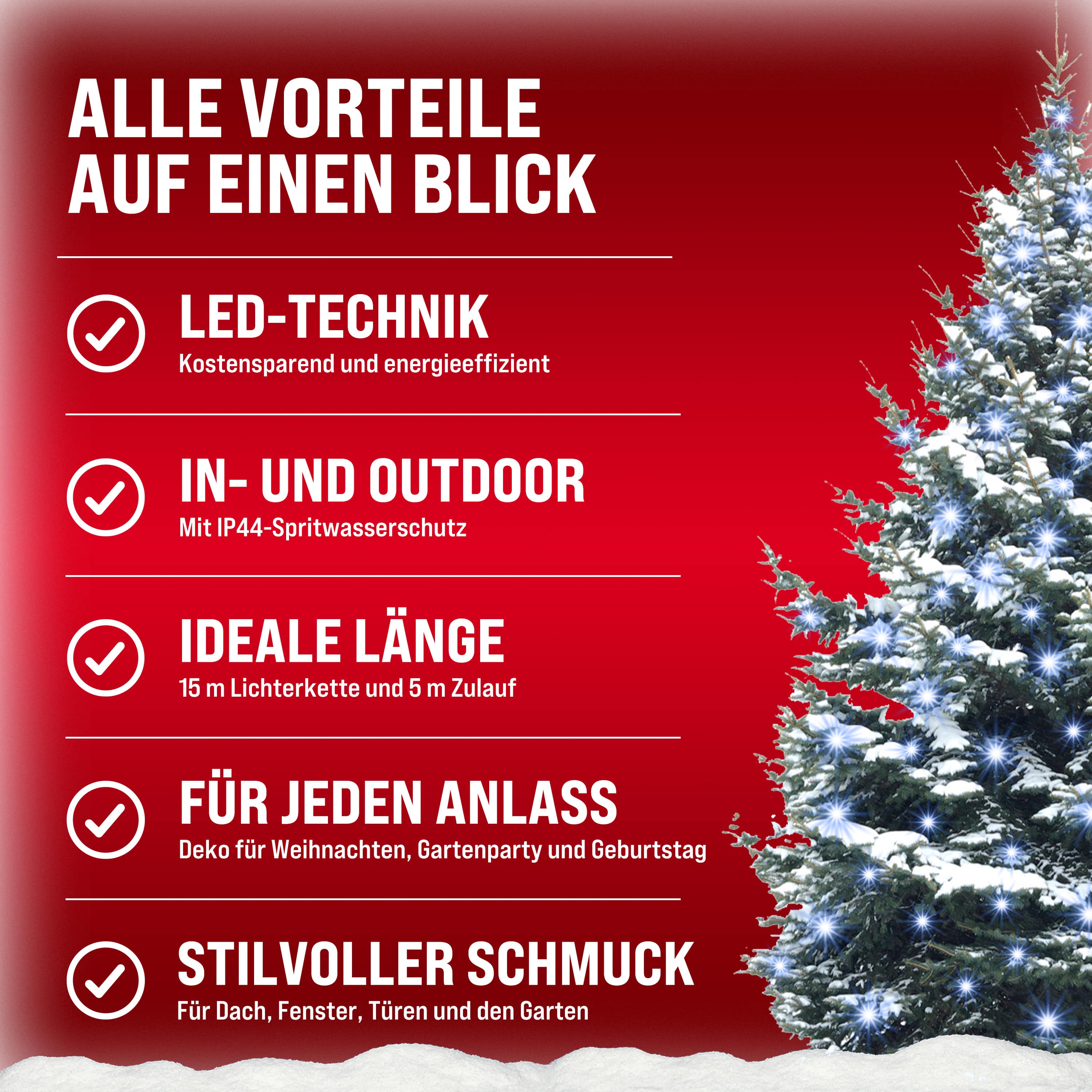 Kerstverlichting\u0020Koud\u0020Wit\u002020m