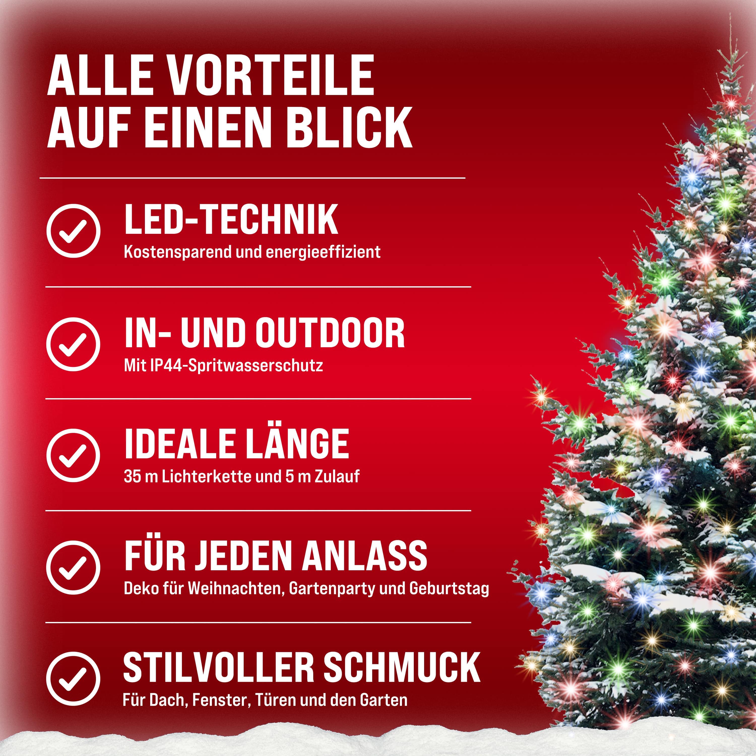 Kerstverlichting\u0020Kleurig\u002040m