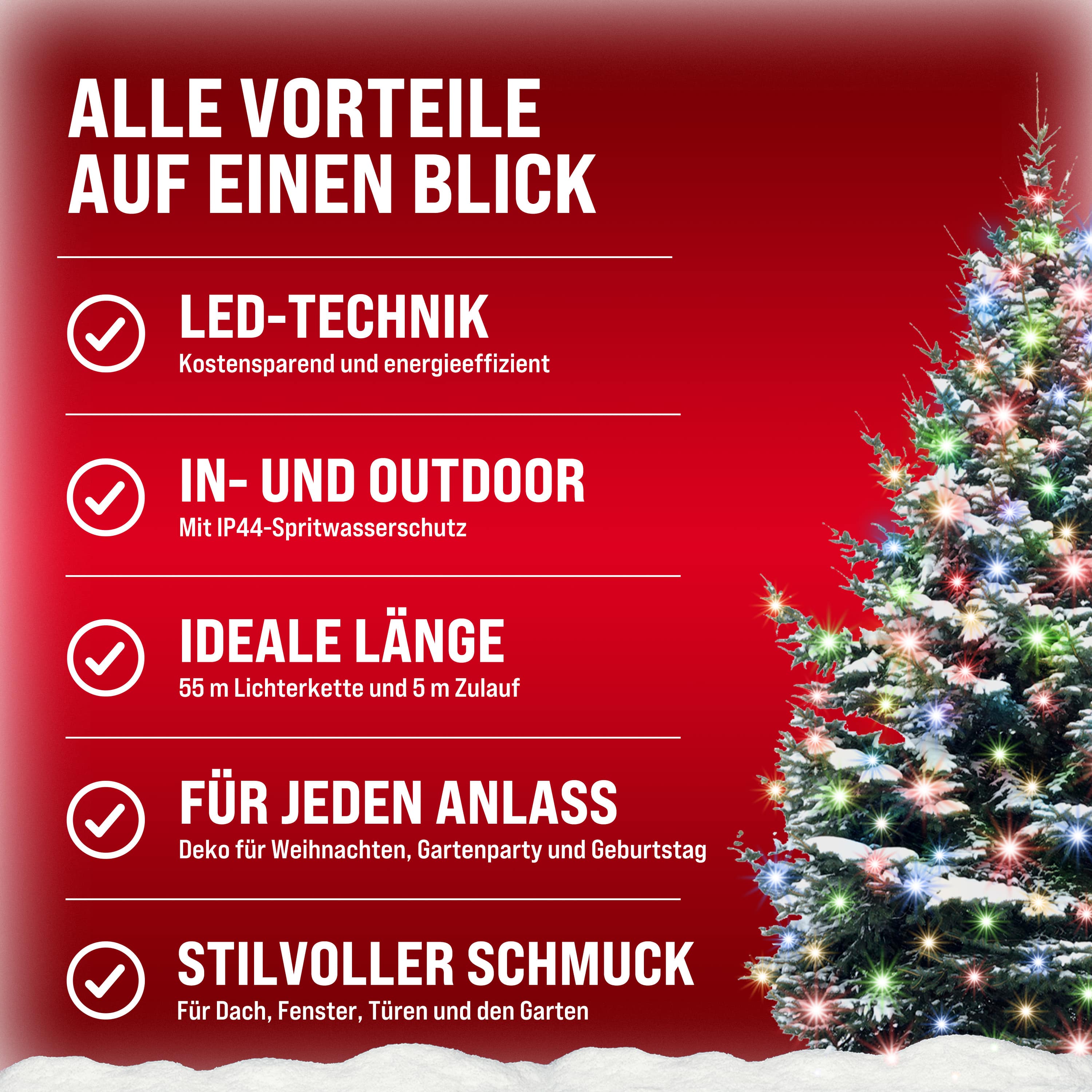 Kerstverlichting\u0020Kleurig\u002060m