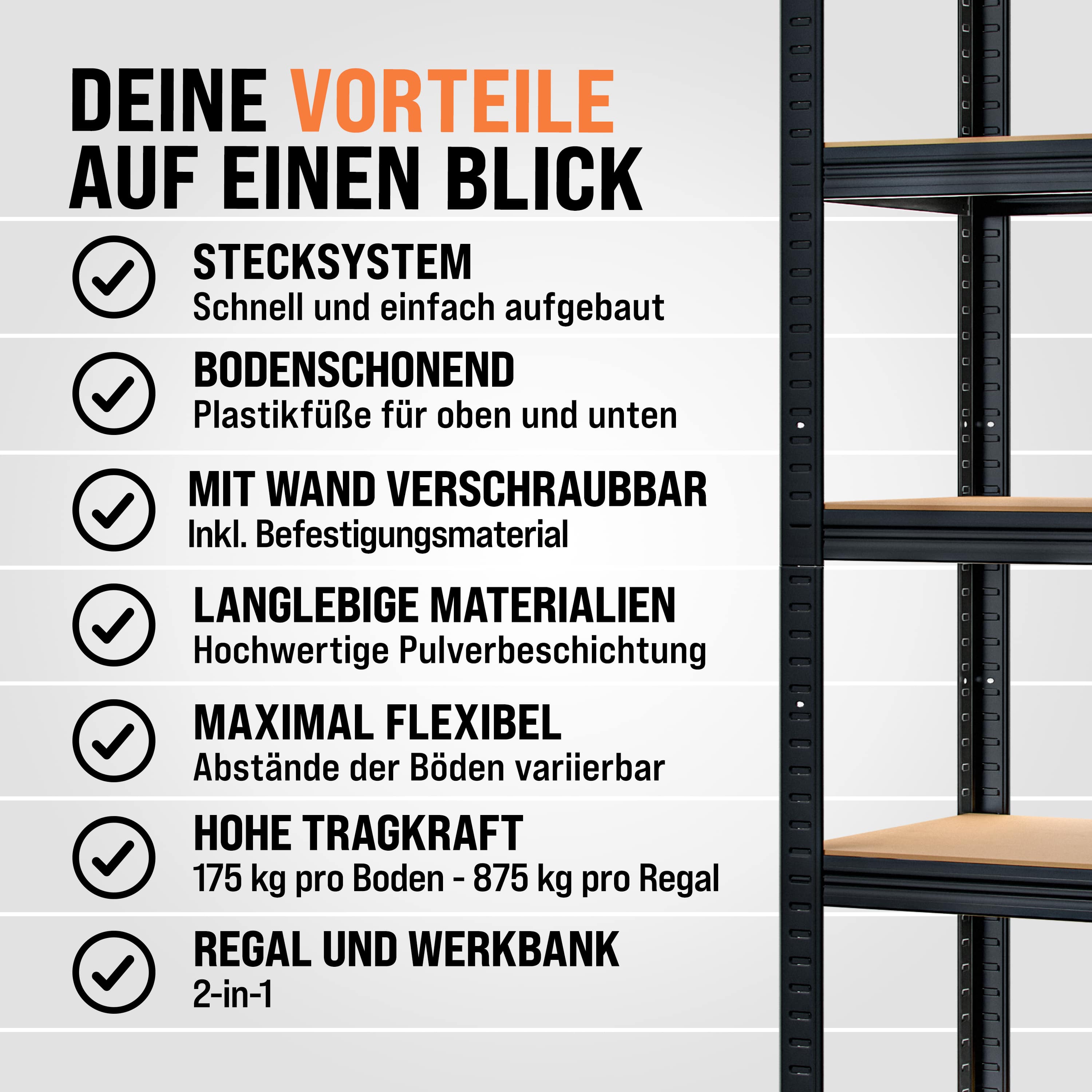 Stellingkast\u0020Zwart\u0020180x90x40cm\u0020tot\u0020875kg Stellingkast\u0020Zwart\u0020180x90x40cm\u0020tot\u0020875kg