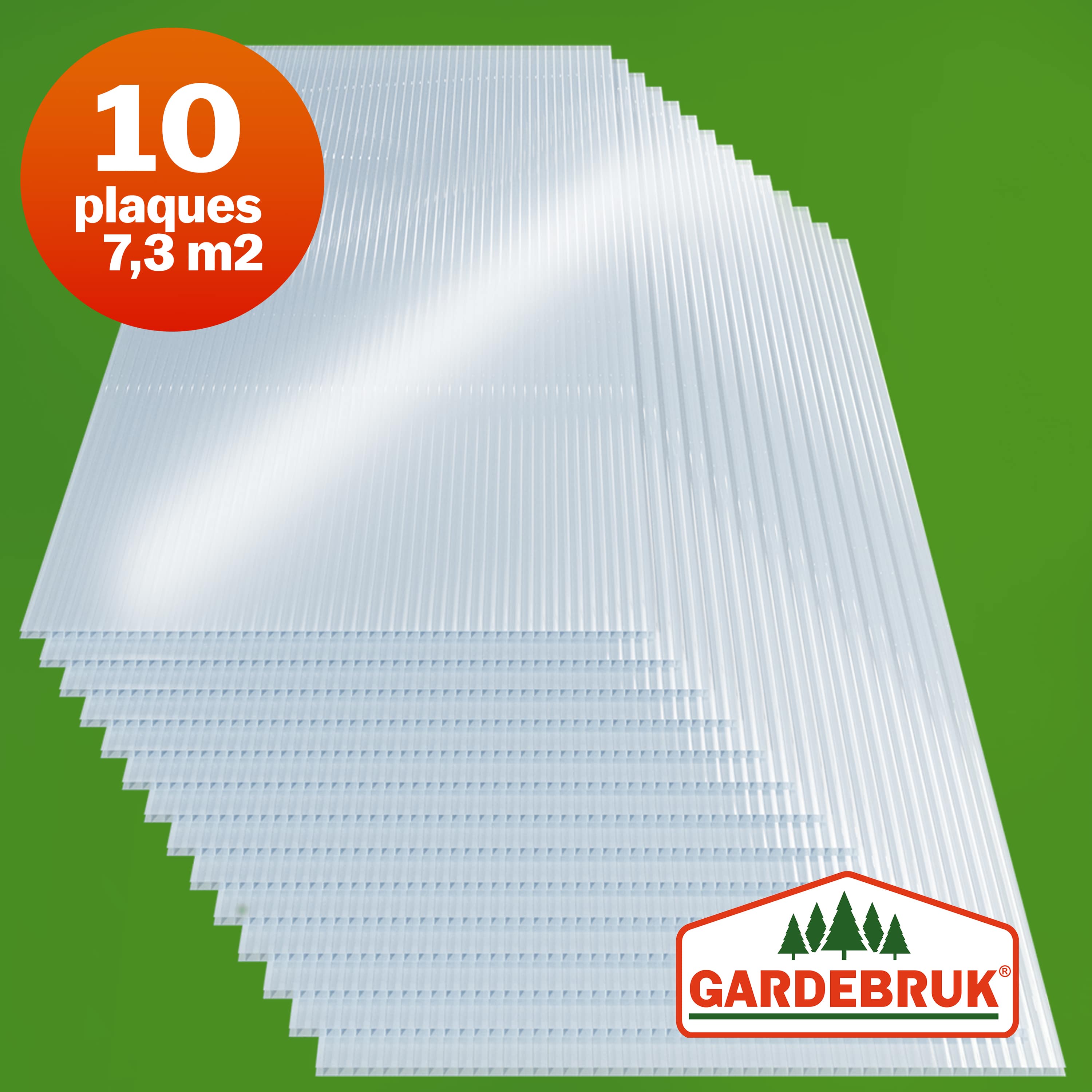 Polycarbonaat\u0020Platen\u002010\u0020Stuks\u0020Transparant\u00206mm\u00207,32m\u00B2