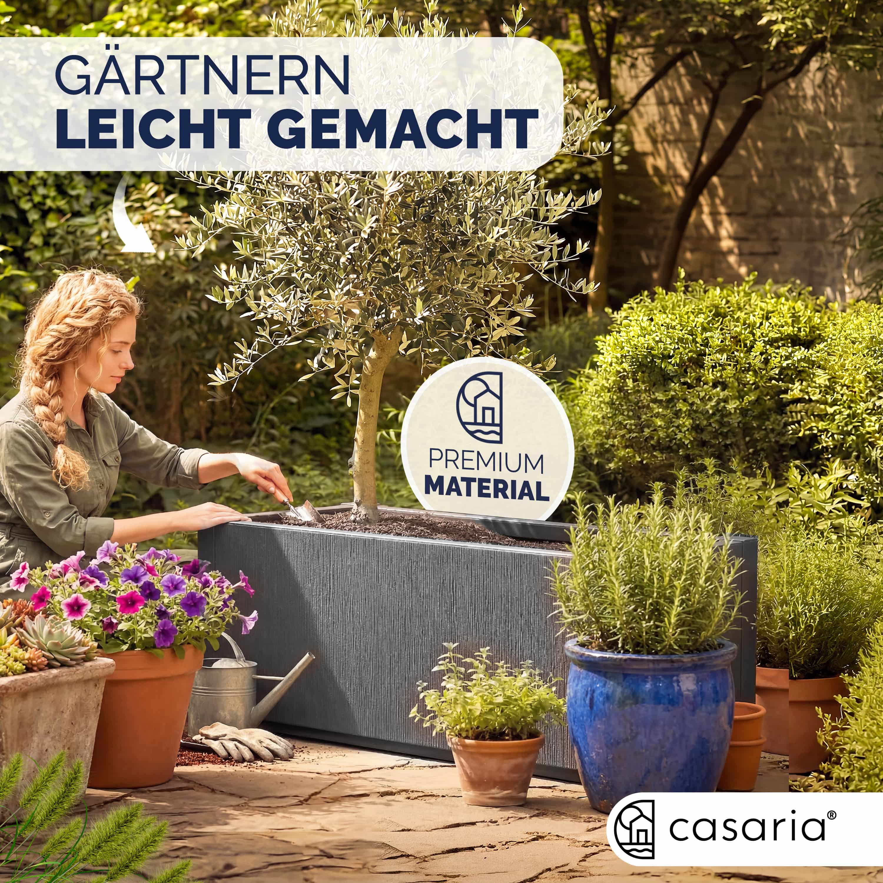 Bloempot\u0020Ethica\u0020Antraciet\u0020plastic\u002080x36x36cm