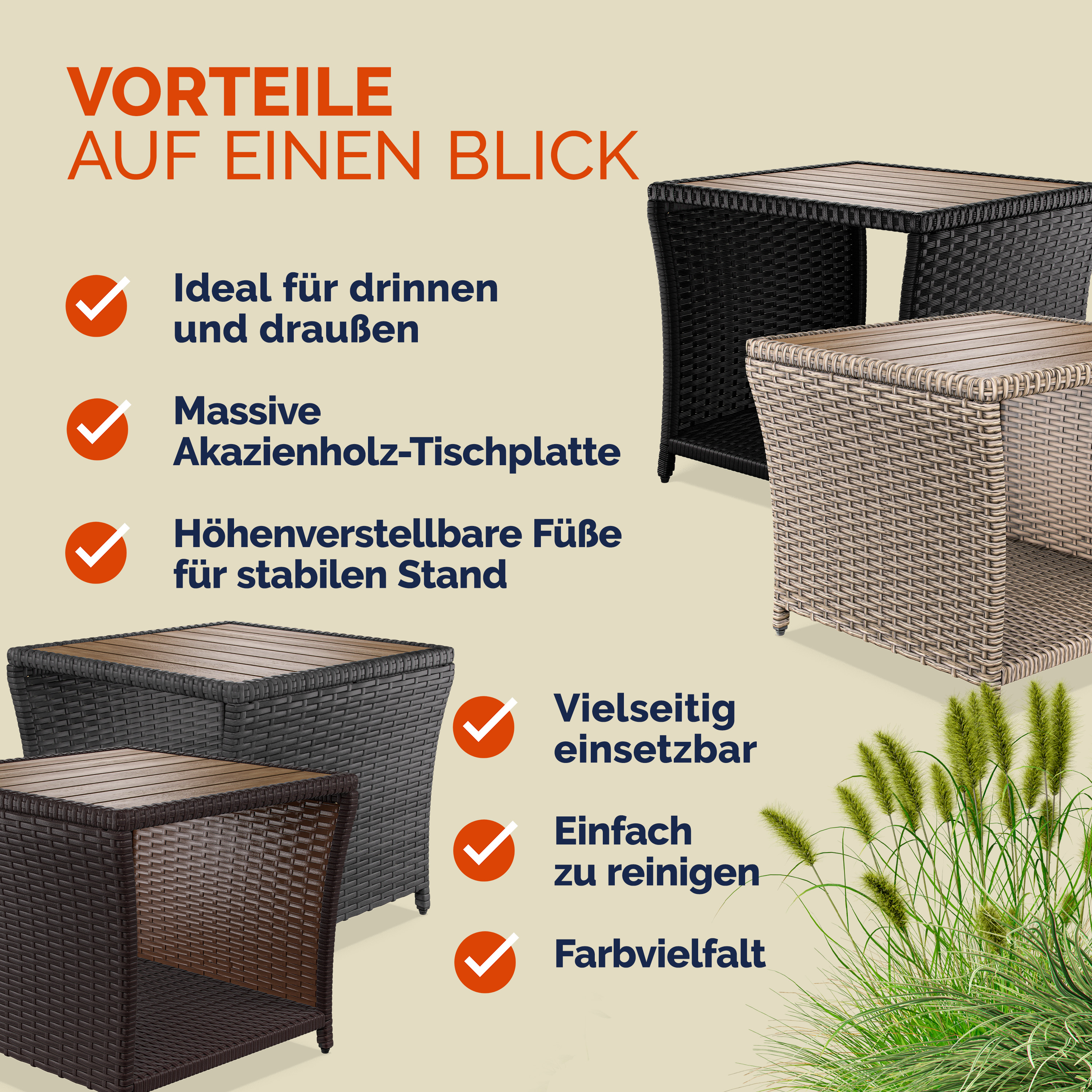 Polyrattan\u0020bijzettafel\u0020grijs\u002045x45x40cm Polyrattan\u0020bijzettafel\u0020grijs\u002045x45x40cm