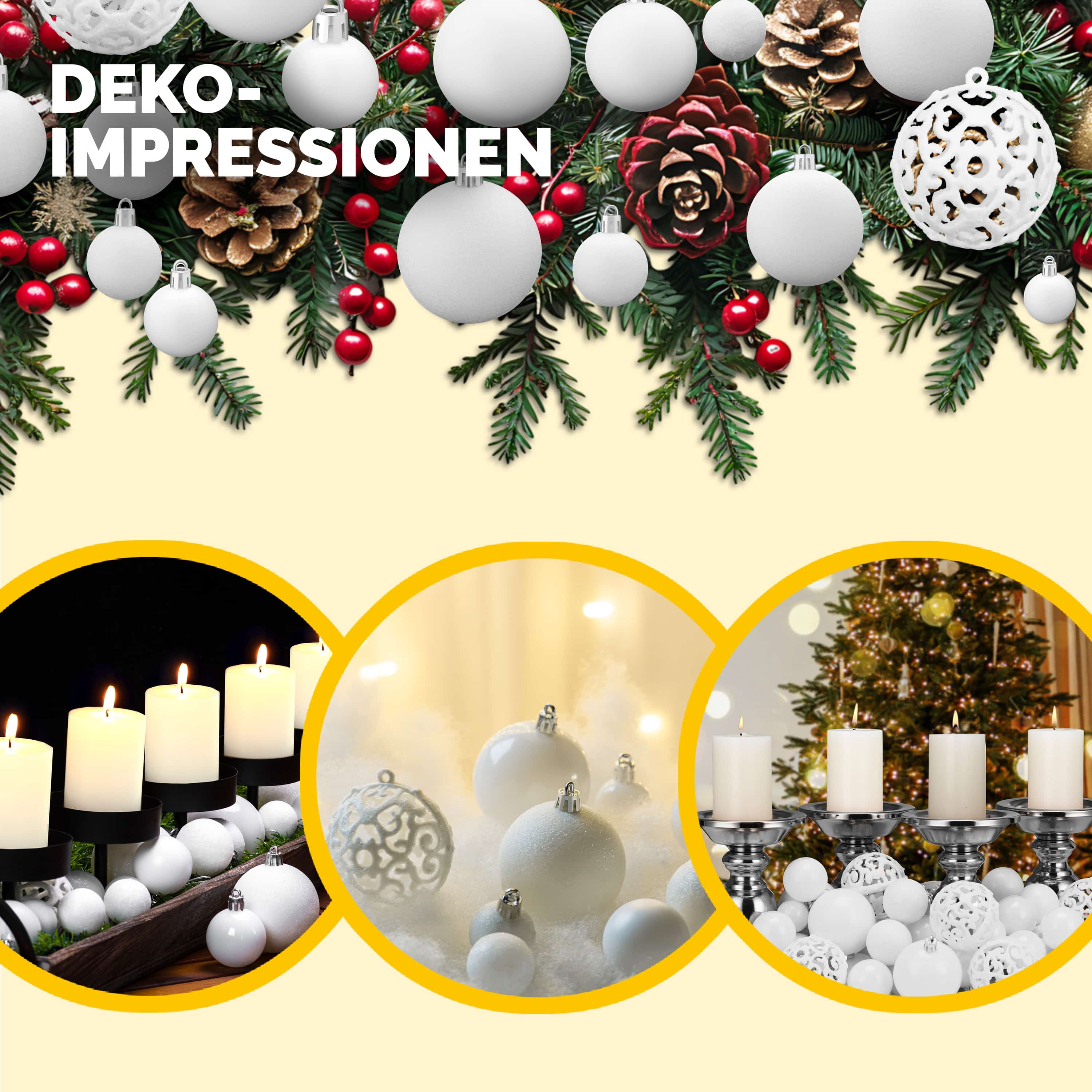 Kerstballen\u0020Wit\u0020100\u002Ddelig