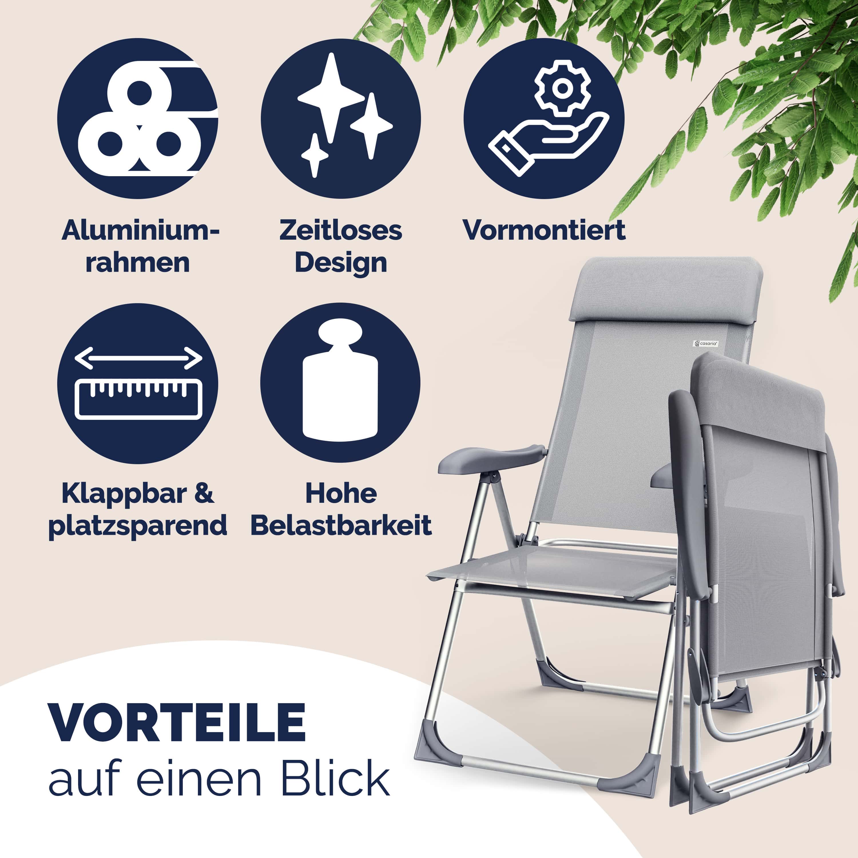Tuinstoel\u0020met\u0020Hoge\u0020Rugleuning\u00204\u0020Stuks\u0020Zilver\u0020Aluminium Tuinstoel\u0020met\u0020Hoge\u0020Rugleuning\u00204\u0020Stuks\u0020Zilver\u0020Aluminium