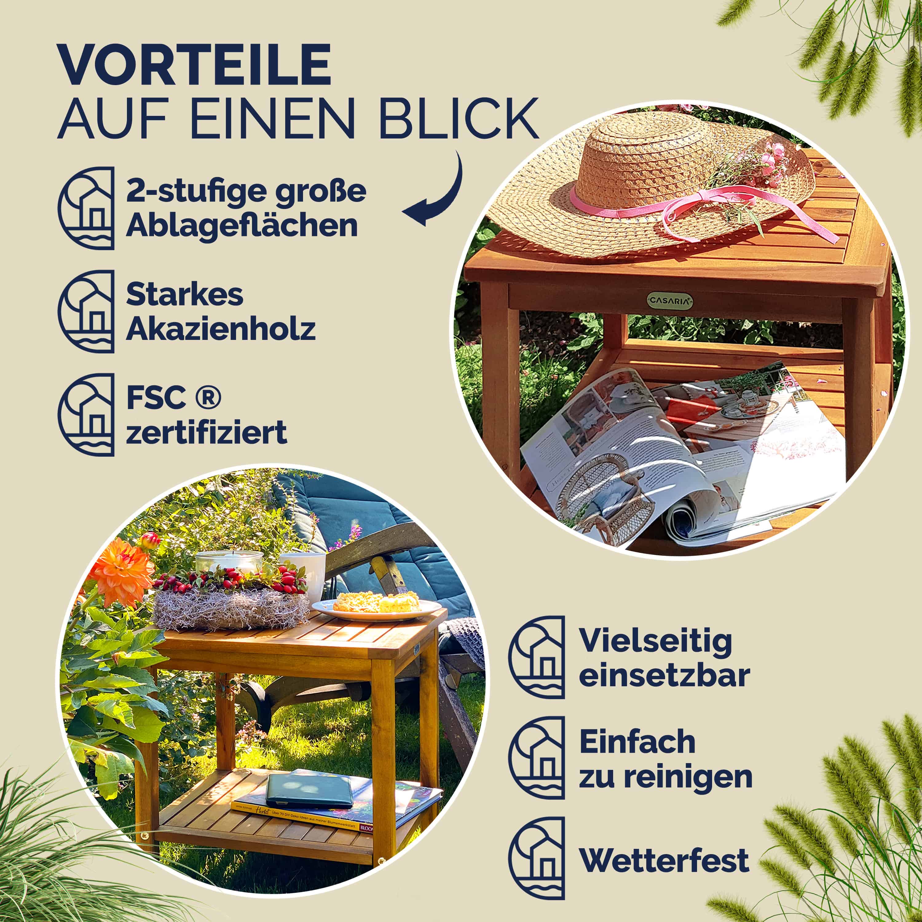 Bijzettafel\u0020Washington\u0020Acaciahout\u002045x45x45cm