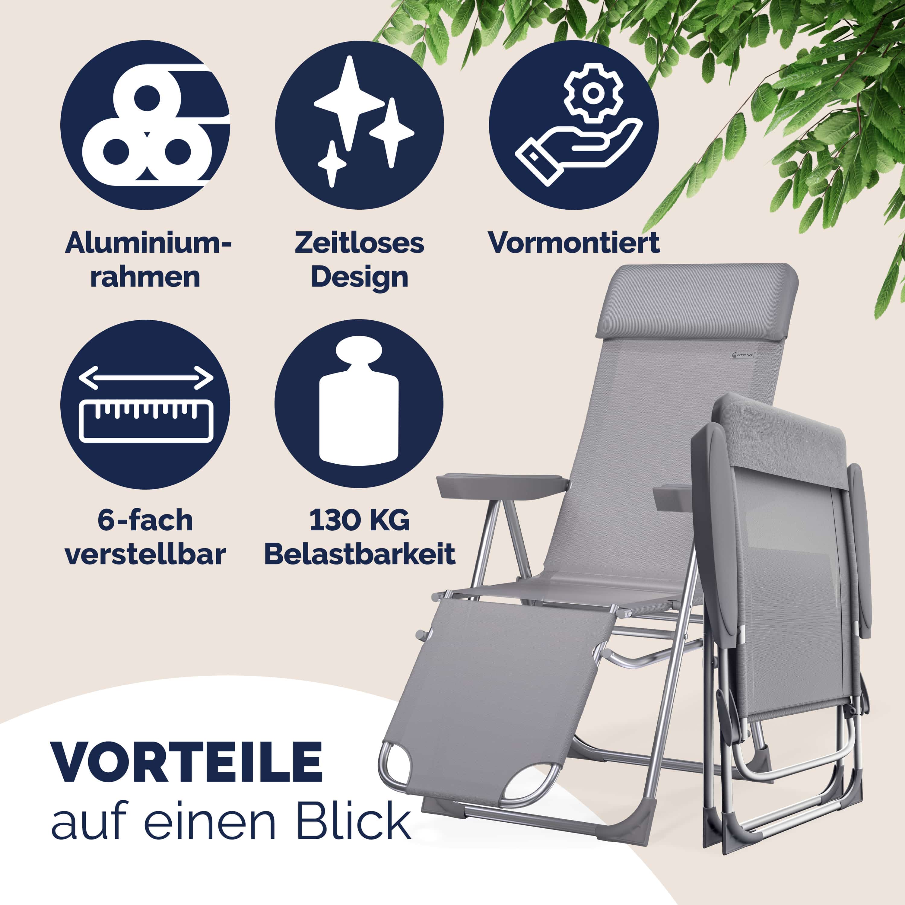 Tuinstoel\u0020met\u0020Hoge\u0020Rugleuning\u00202\u0020Stuks\u0020Antraciet\u0020Aluminium