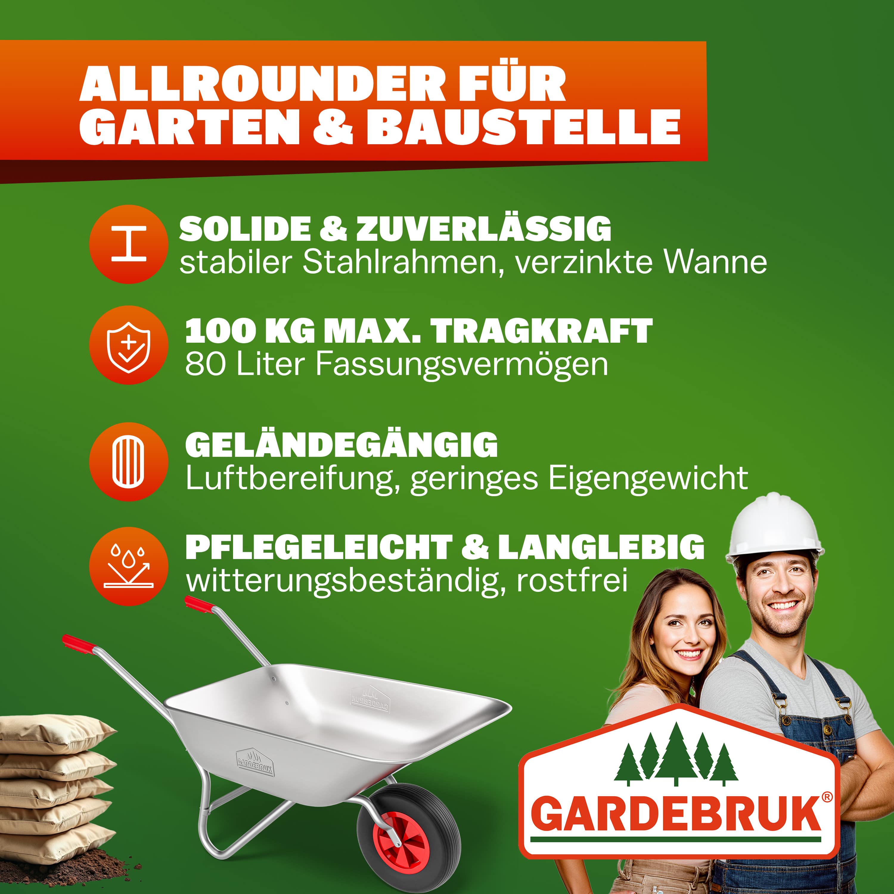 Kruiwagen\u0020Metaal\u002080L\u0020max\u0020100kg