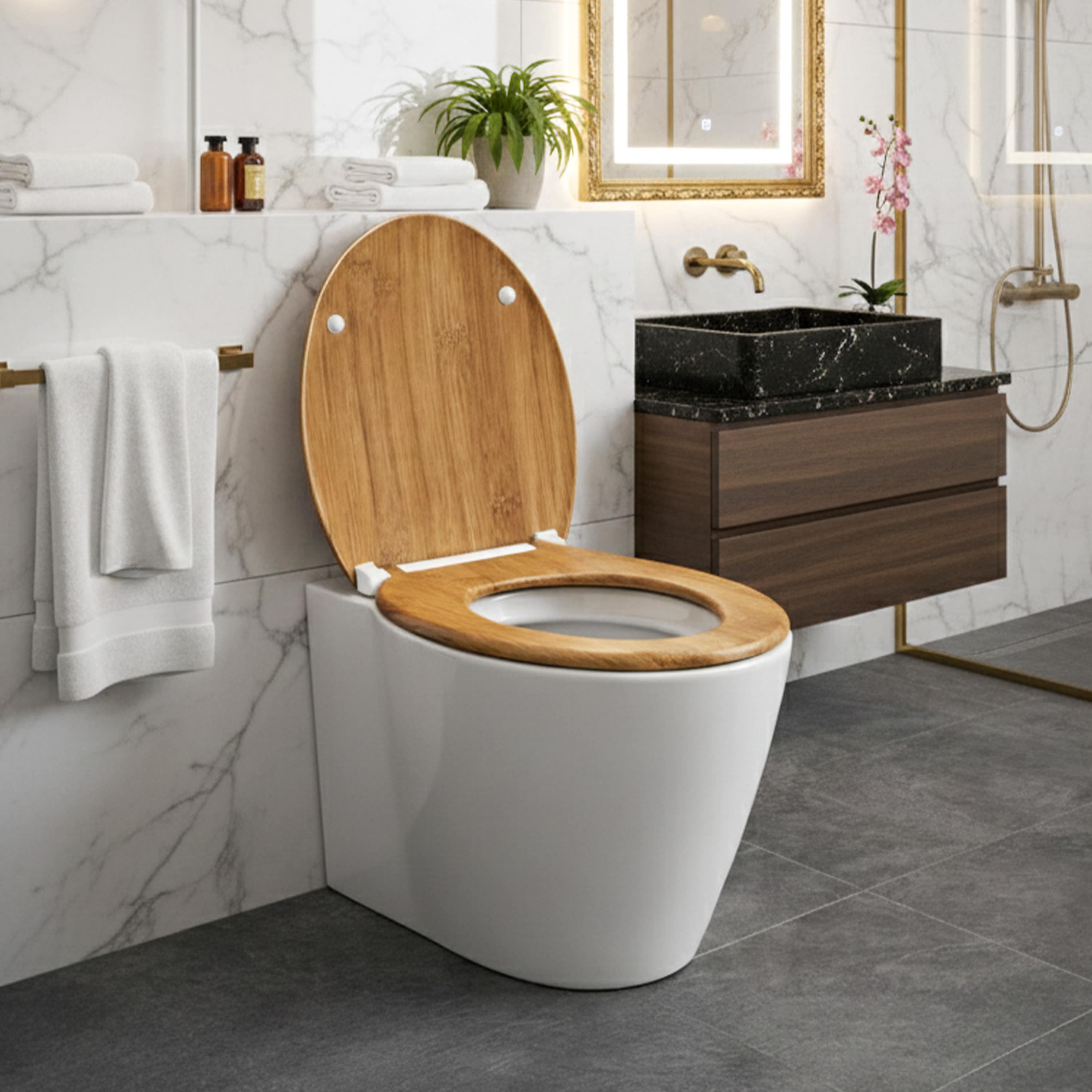 Wc\u002Dbril\u0020Bamboemotief