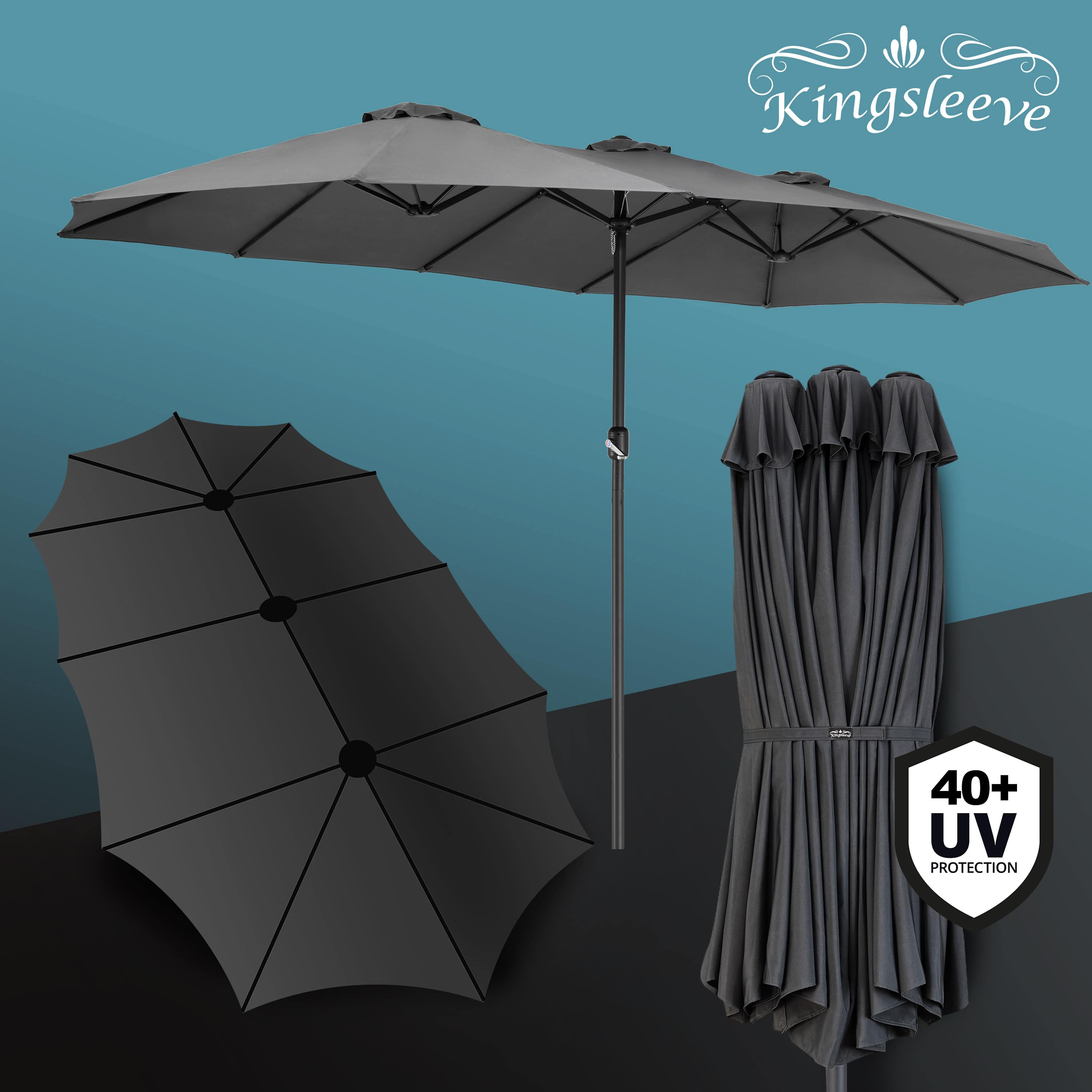 Dubbele\u0020Parasol\u0020Antraciet\u0020met\u0020UV\u002Dbescherming\u002080\u002B Dubbele\u0020Parasol\u0020Antraciet\u0020met\u0020UV\u002Dbescherming\u002080\u002B