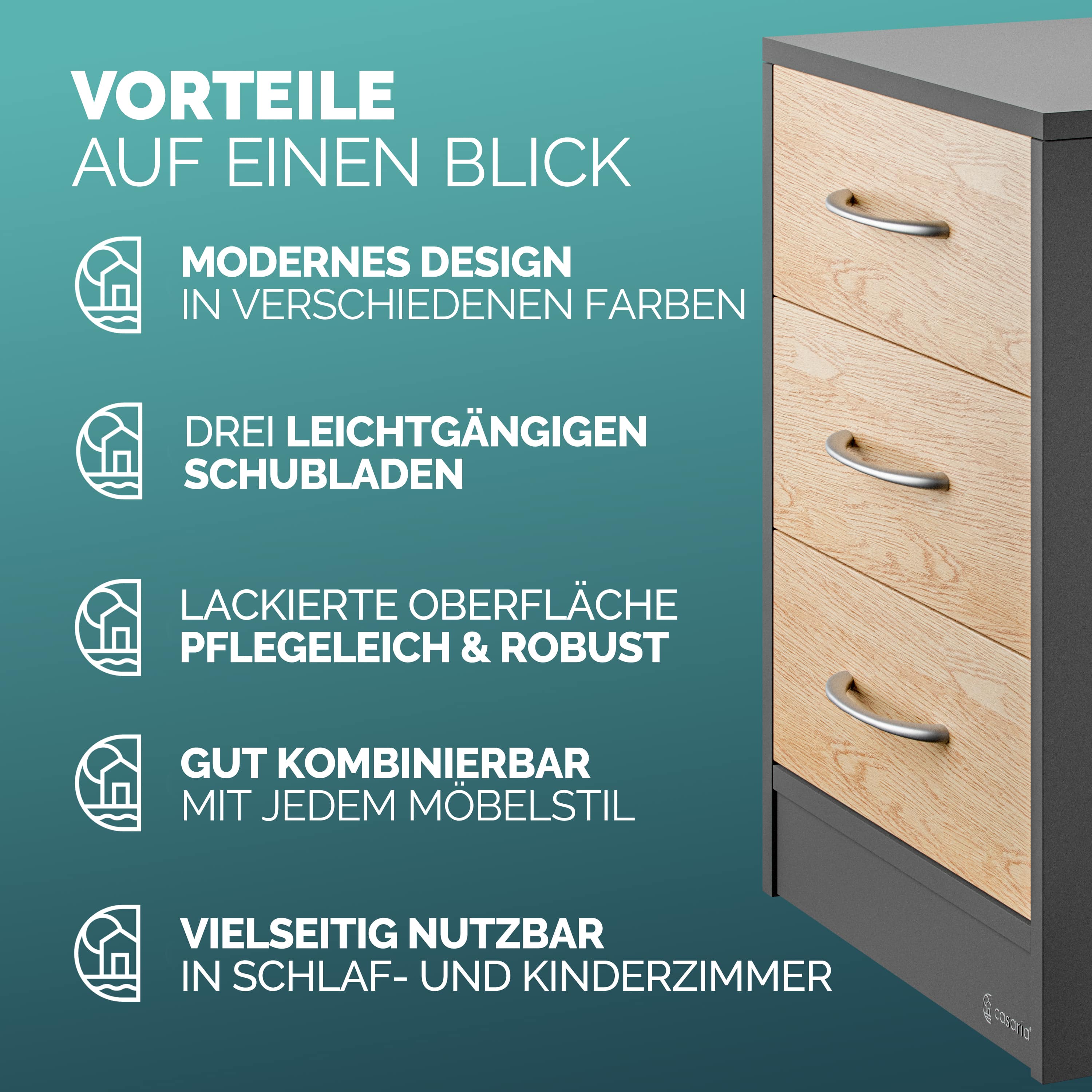 Nachtkastje\u0020Eloise\u0020Hout\u002FGrijs\u002054x39x28cm Nachtkastje\u0020Eloise\u0020Hout\u002FGrijs\u002054x39x28cm