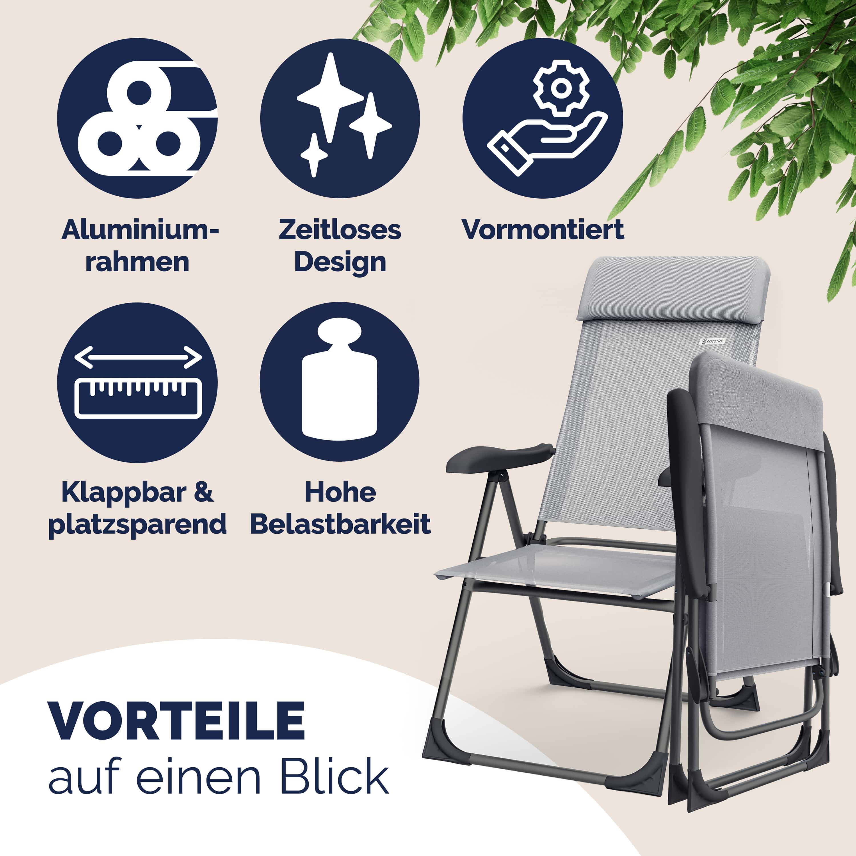 Tuinstoel\u0020met\u0020Hoge\u0020Rugleuning\u00204\u0020Stuks\u0020Grijs\u0020Aluminium Tuinstoel\u0020met\u0020Hoge\u0020Rugleuning\u00204\u0020Stuks\u0020Grijs\u0020Aluminium
