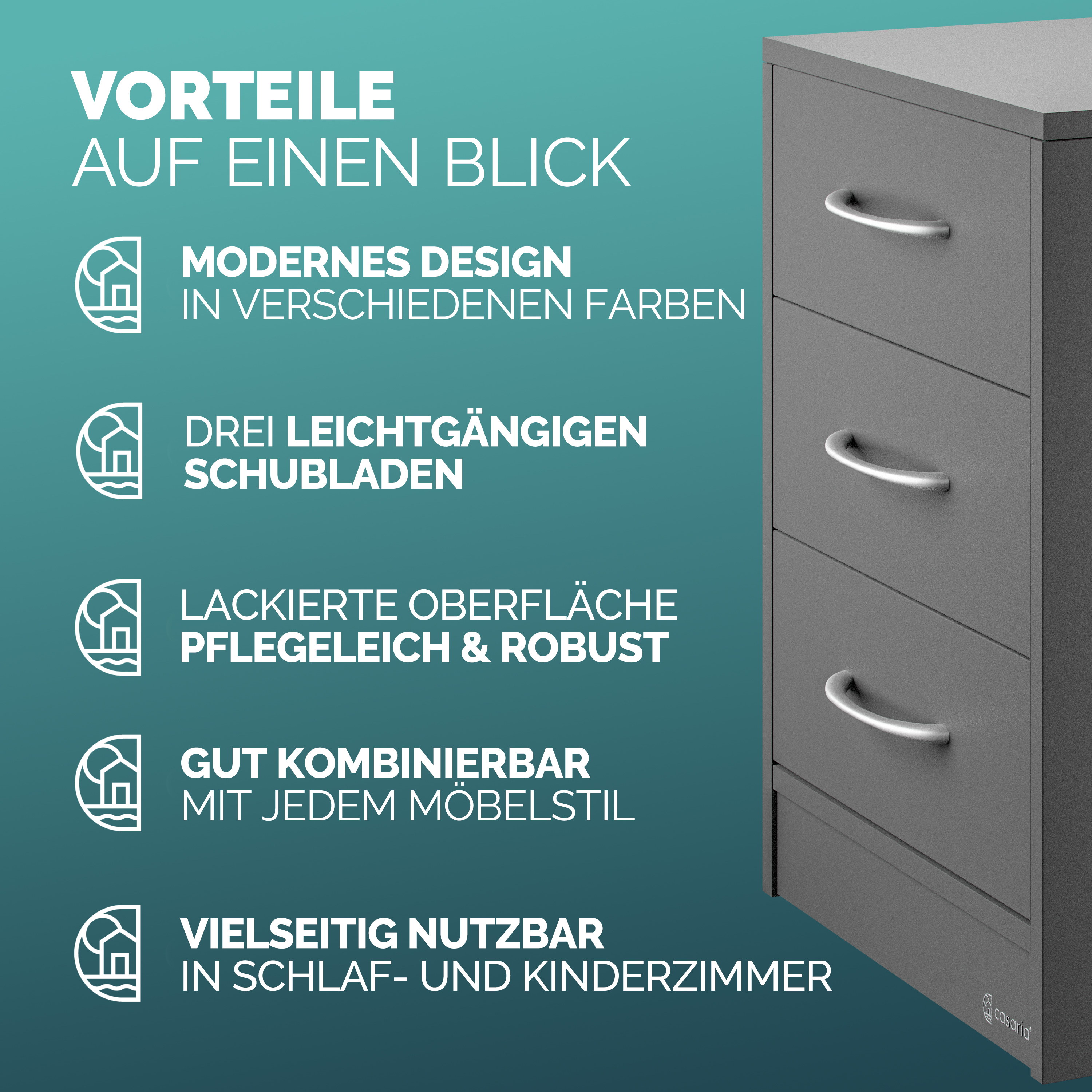 Nachtkastje\u0020Eloise\u00202\u0020Stuks\u0020Antraciet\u002054x39x28cm\u0020LED