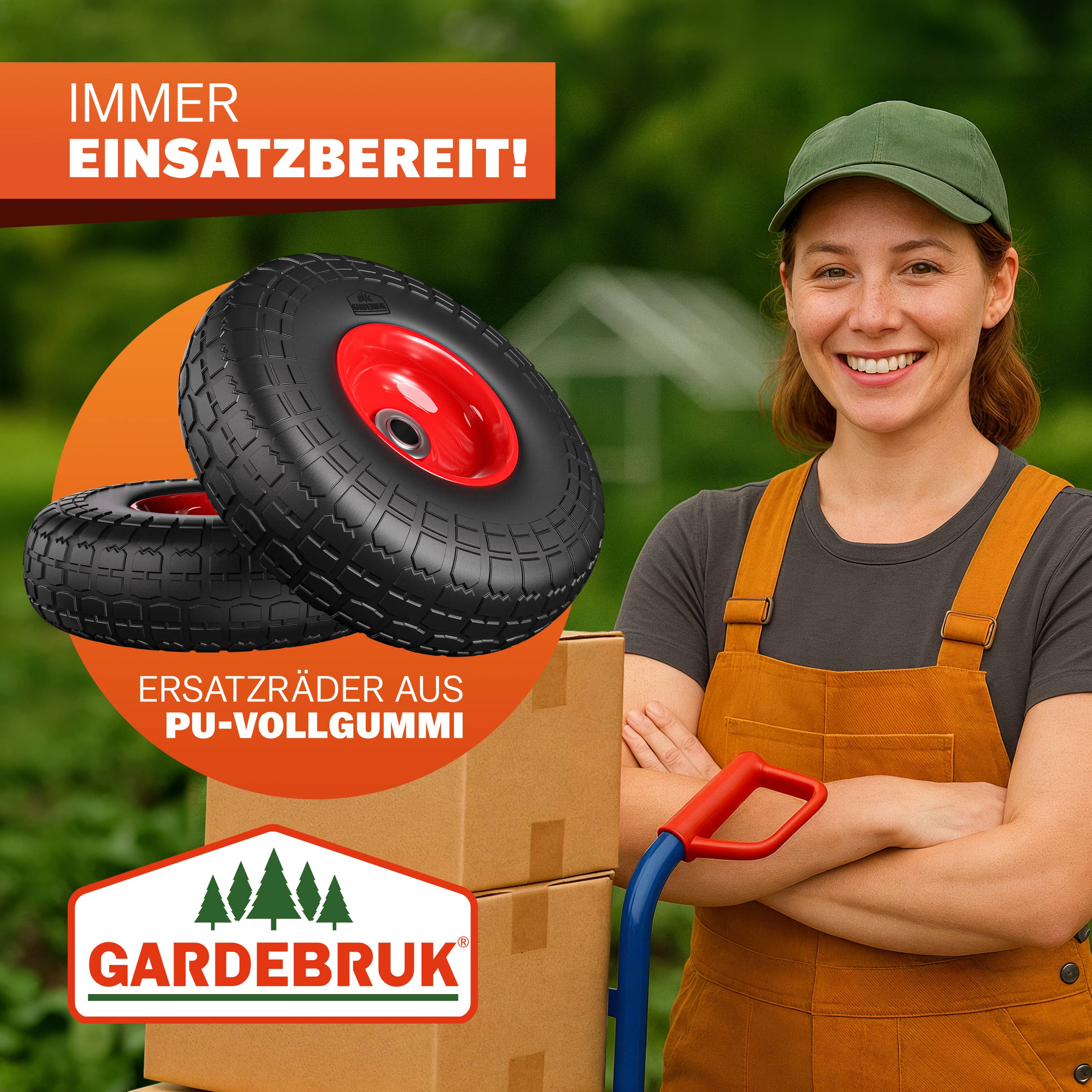 Steekwagenwiel\u0020set\u0020van\u00202\u0020Zwart\u0020massief\u0020rubber