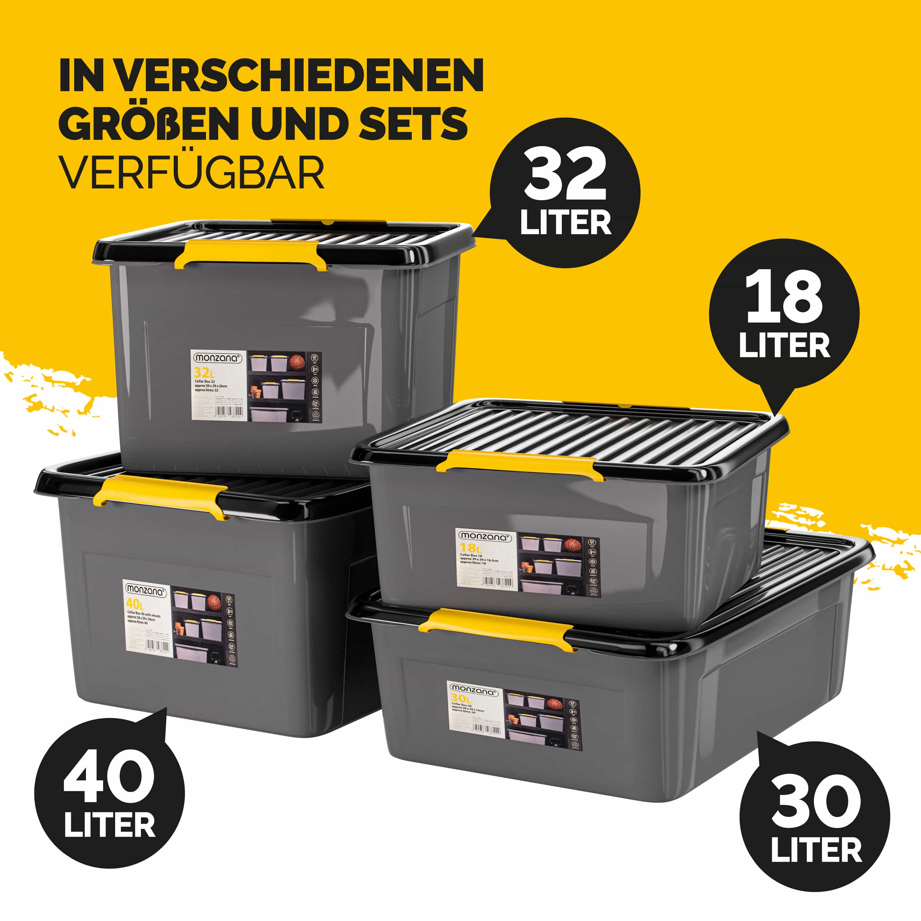 Opbergbox\u0020Grijs\u002FAntraciet\u002058x39x25cm\u0020stapelbaar\u002040L