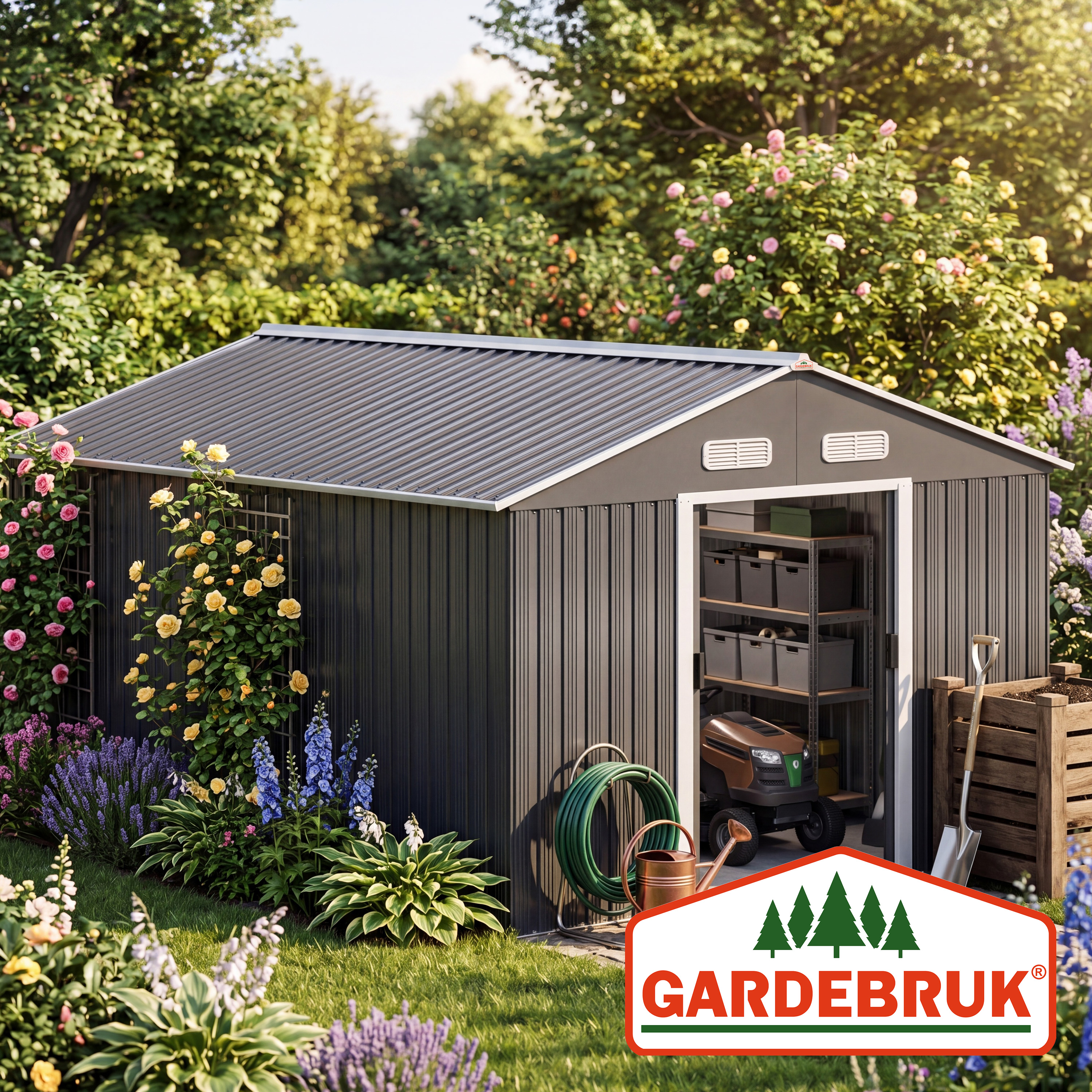 Tuinschuur\u0020Zwart\u0020Metaal\u0020257x312x177,5\u0020cm Tuinschuur\u0020Zwart\u0020Metaal\u0020257x312x177,5\u0020cm