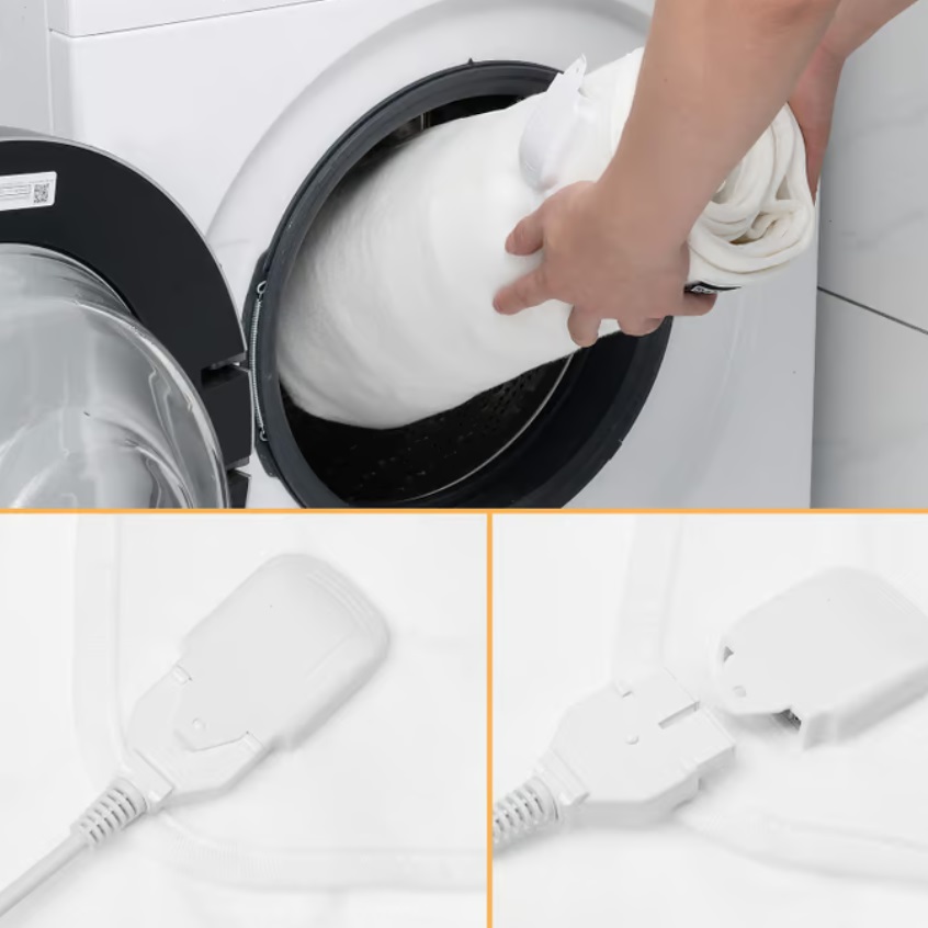 Elektrische\u0020Onderdeken\u0020Wit\u0020Polyester\u0020150x80cm\u0020