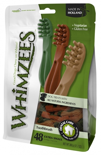 WHIMZEES\u0020TANDENBORSTEL\u0020XS\u00206,5\u0020CM\u002048\u0020ST