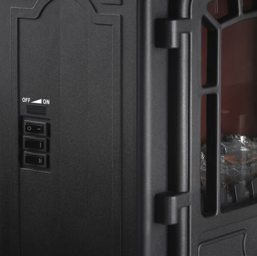 Elektrische\u0020haard\u0020Torino\u0020met\u0020open\u0020haard\u0020vlameffect\u00202000W\u0020zwart