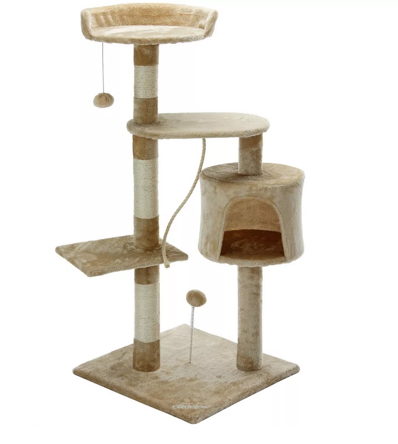 kattenkrabpaal,112\u0020cm,\u0020beige