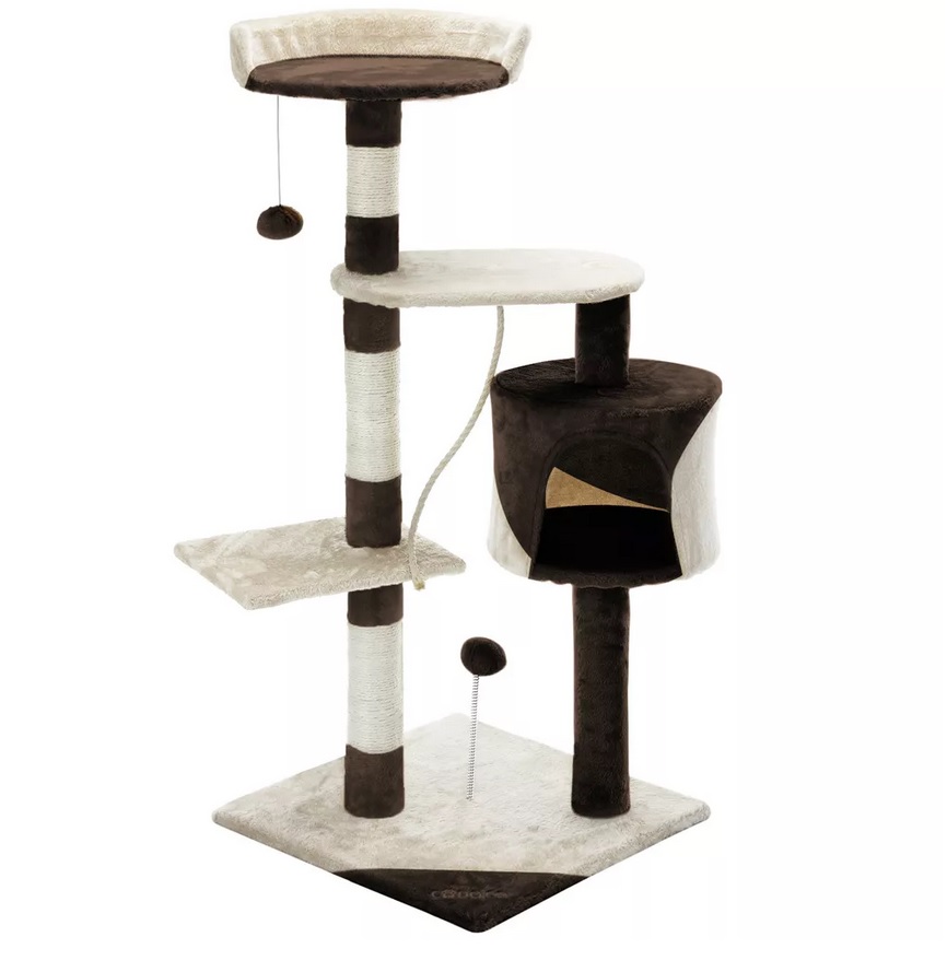 Krabpaal,\u0020kattenkrabpaal,\u0020kattenpaal,\u0020112\u0020cm,\u0020bruin\u002Fbeige