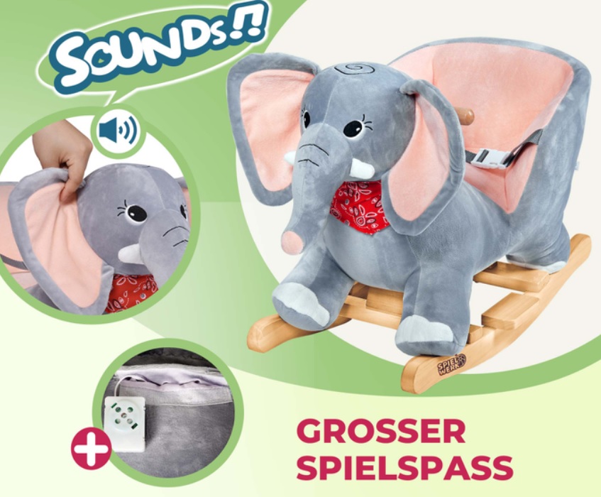 Schommeldier\u0020Olifant\u0020met\u0020veiligheidsgordel\u0020hobbeldier