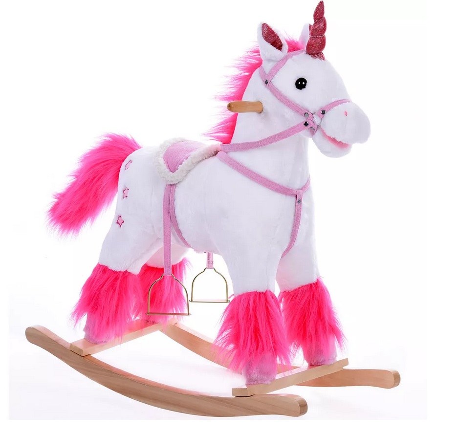 Schommel\u0020Eenhoorn\u0020met\u0020stijgbeugels\u0020zadel\u0020en\u0020geluid