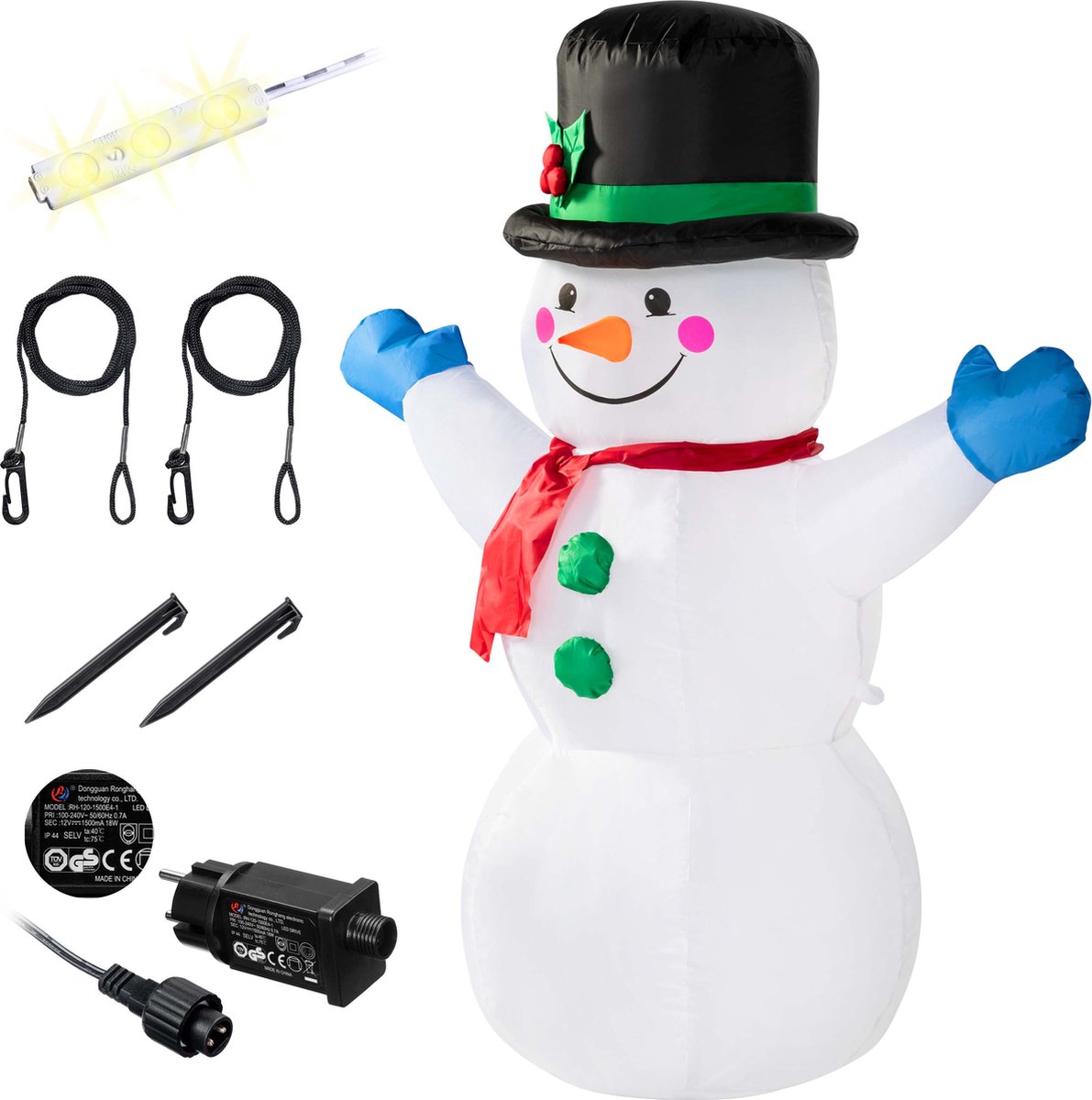 Opblaasbare\u0020sneeuwpop\u0020XL\u0020verlicht\u0020met\u0020verlichting\u0020120cm