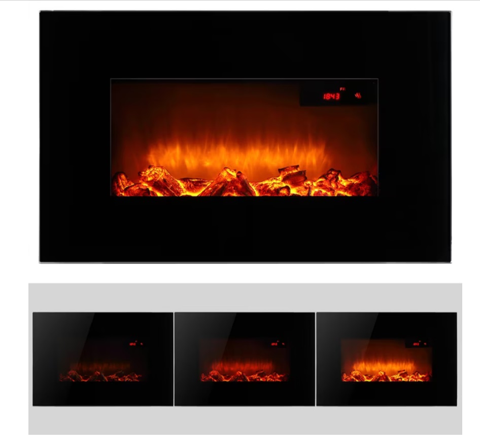 Elektrische\u0020haard\u0020met\u0020open\u0020haard\u0020vlameffect\u00201800W\u0020met\u0020afstandsbediening