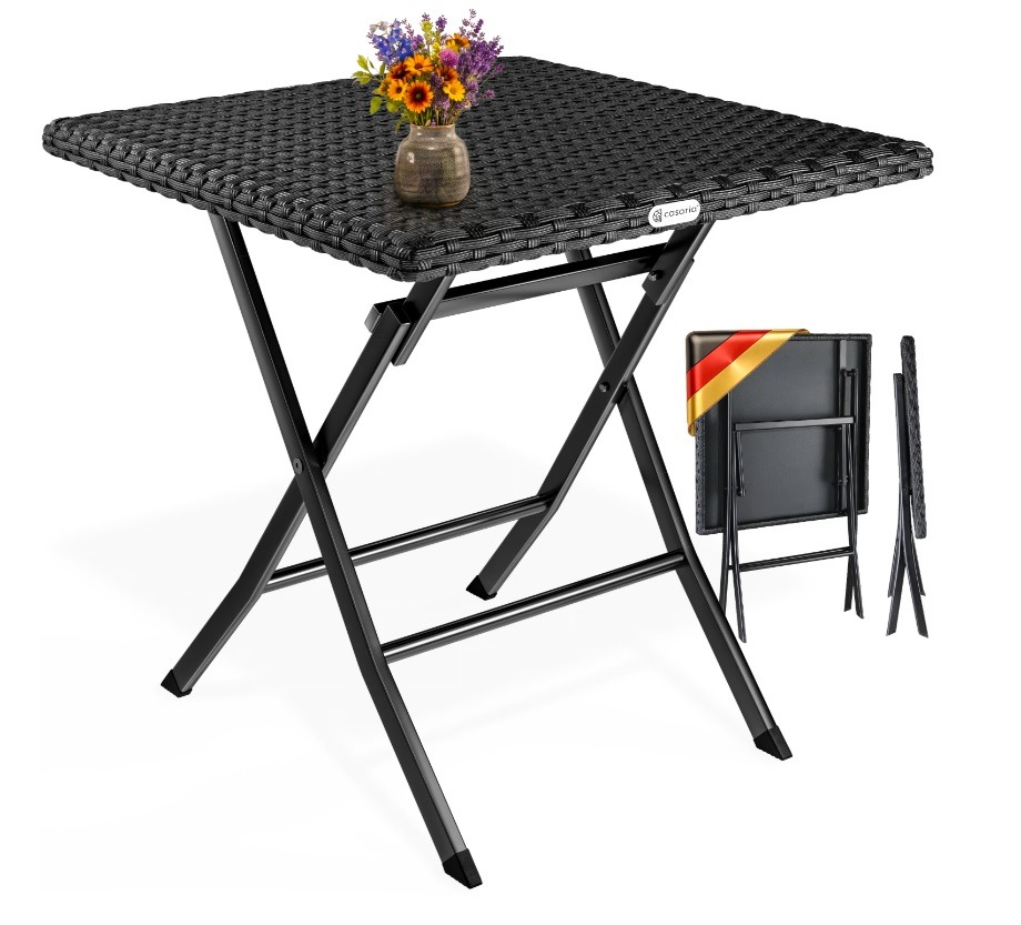 Klaptafel\u0020Rome\u0020Zwart\u0020Kunststof\u002075x65x65cm Klaptafel\u0020Rome\u0020Zwart\u0020Kunststof\u002075x65x65cm