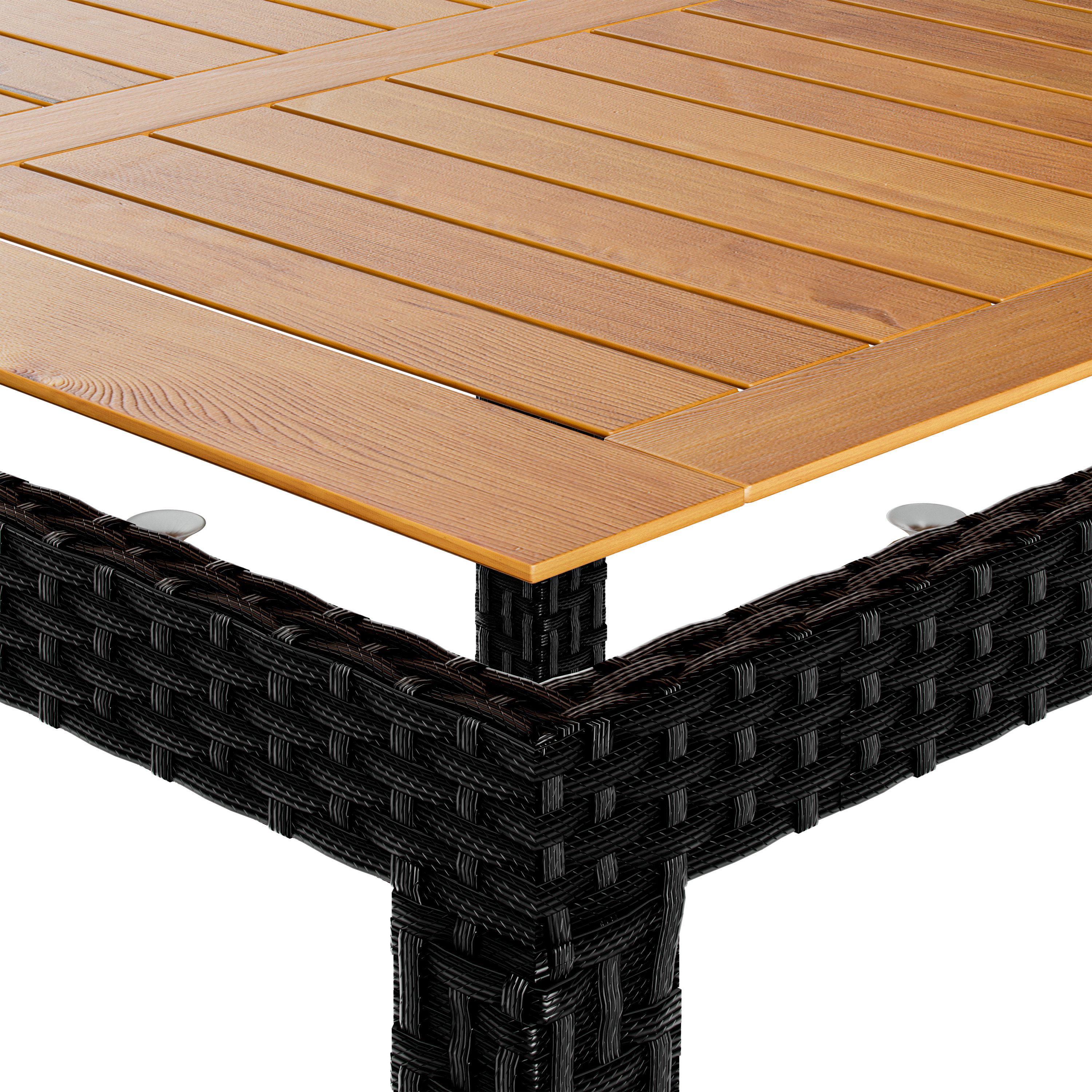 Polyrotan\u0020Tuinset\u0020Corfu\u00205\u002Ddelig\u0020Zwart