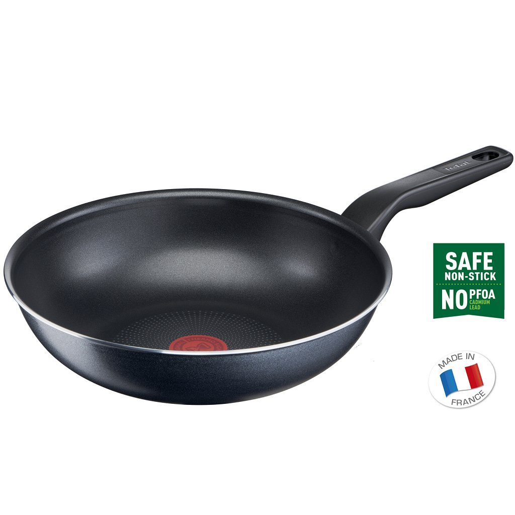 Tefal\u0020XL\u0020Force\u0020Wokpan\u002028\u0020cm\u0020Zwart